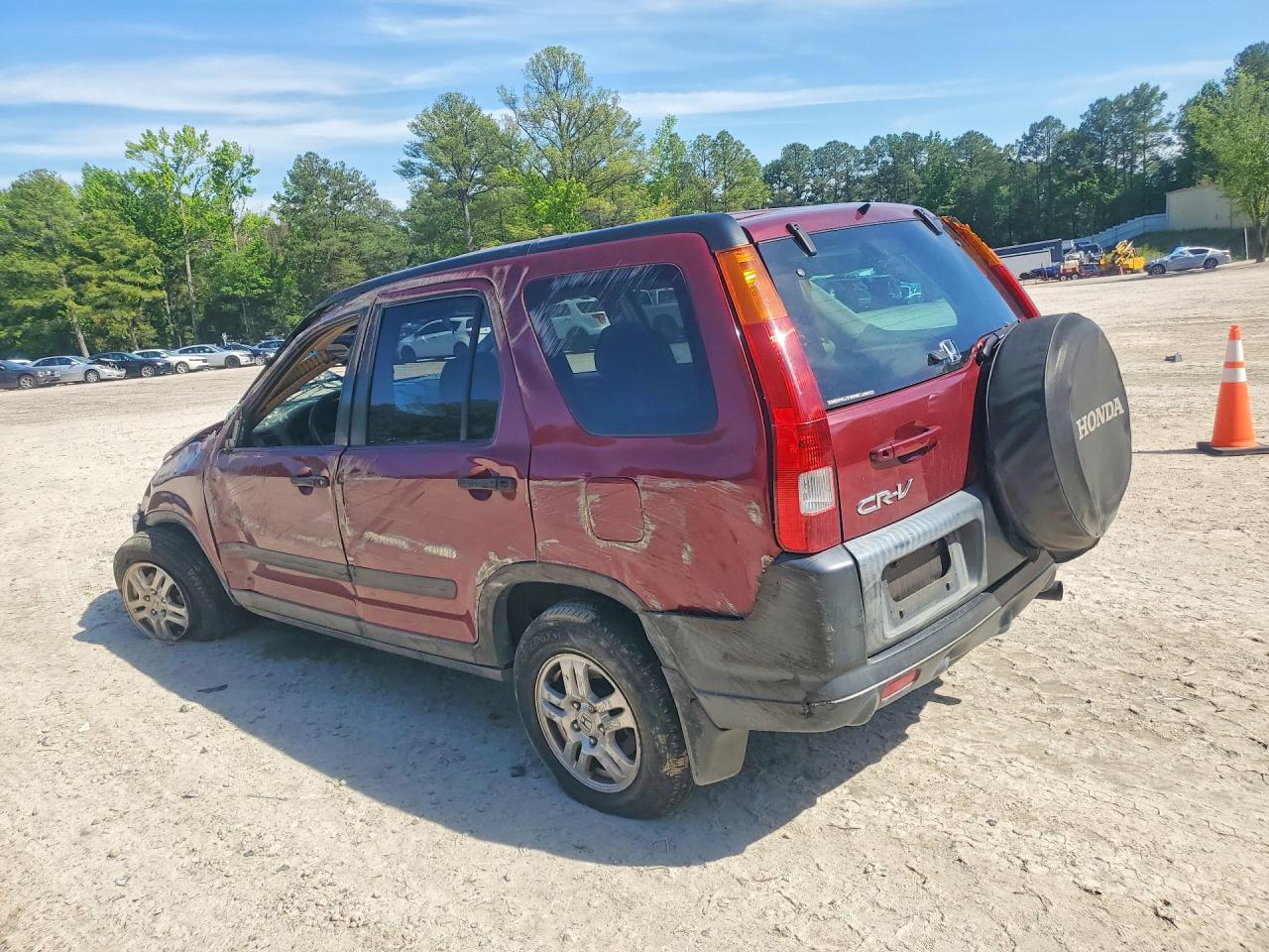2003 Honda Cr-v Ex Burgundy vin: SHSRD78833U138757