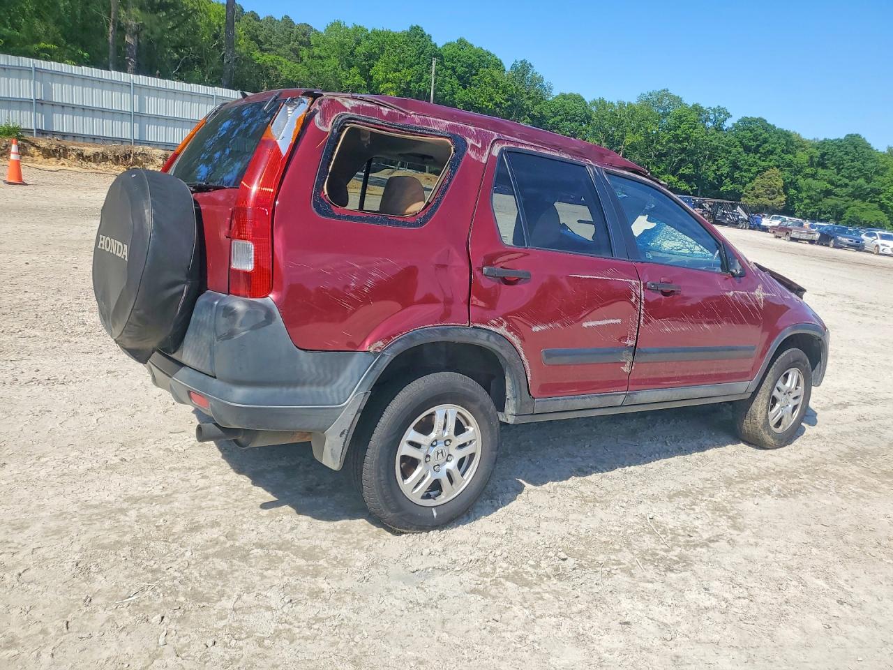 2003 Honda Cr-v Ex Burgundy vin: SHSRD78833U138757
