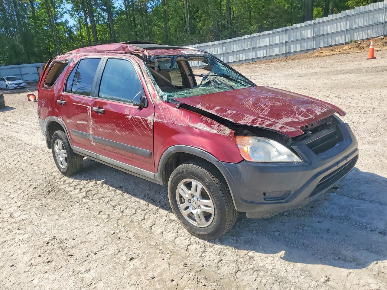 2003 Honda Cr-v Ex Burgundy vin: SHSRD78833U138757