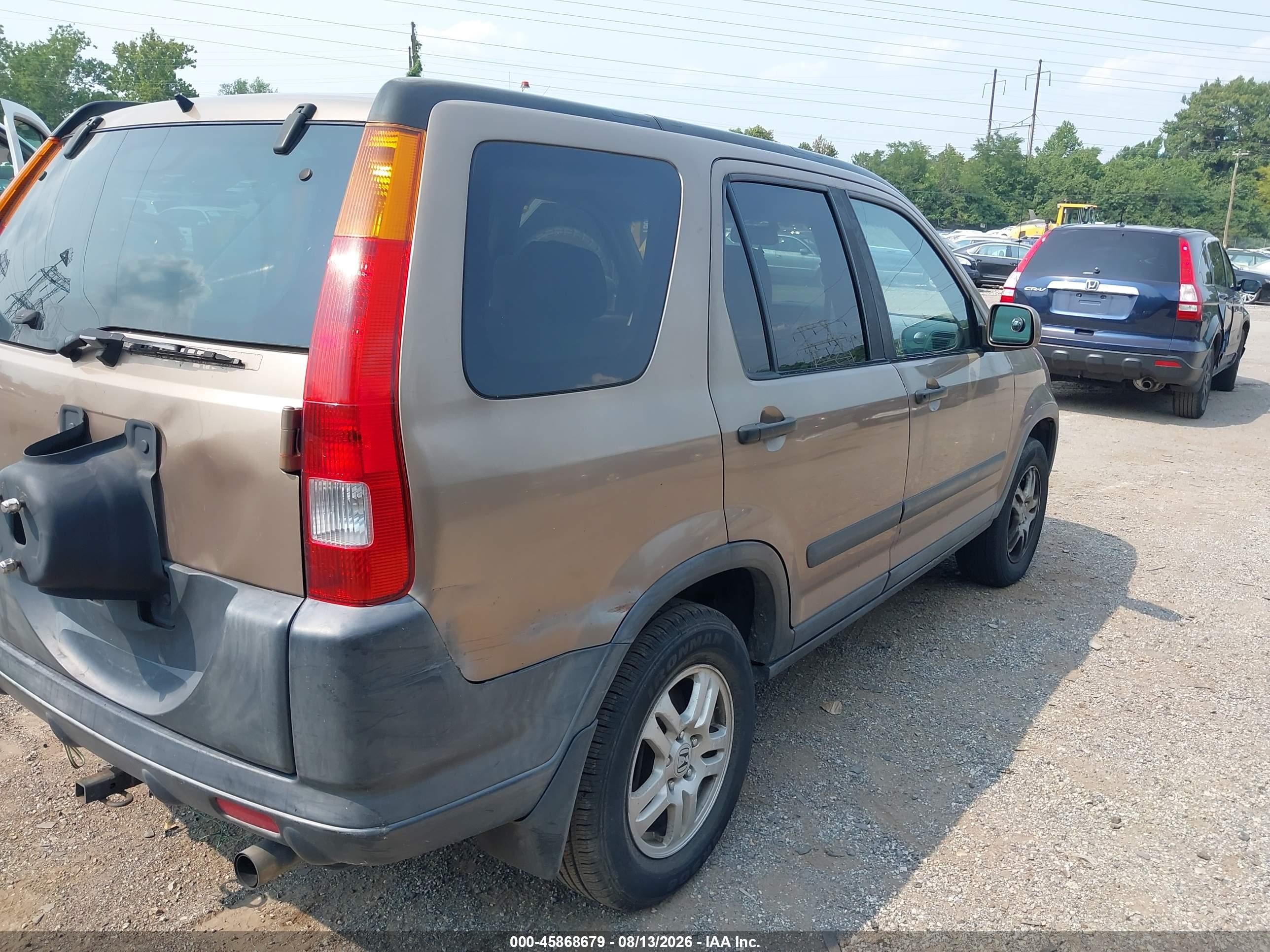 2003 Honda Cr-v Ex Brown vin: SHSRD78833U150052