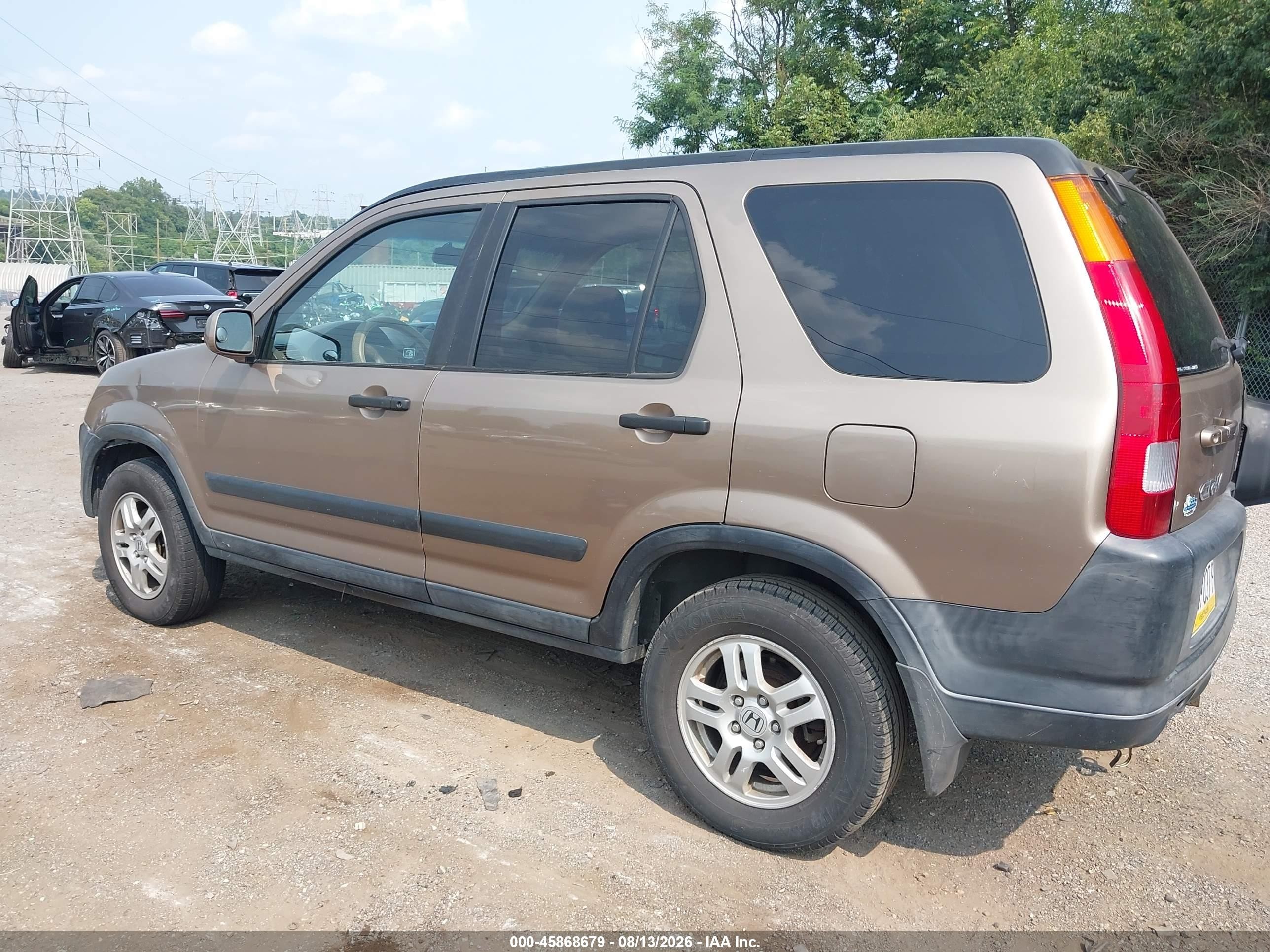2003 Honda Cr-v Ex Brown vin: SHSRD78833U150052