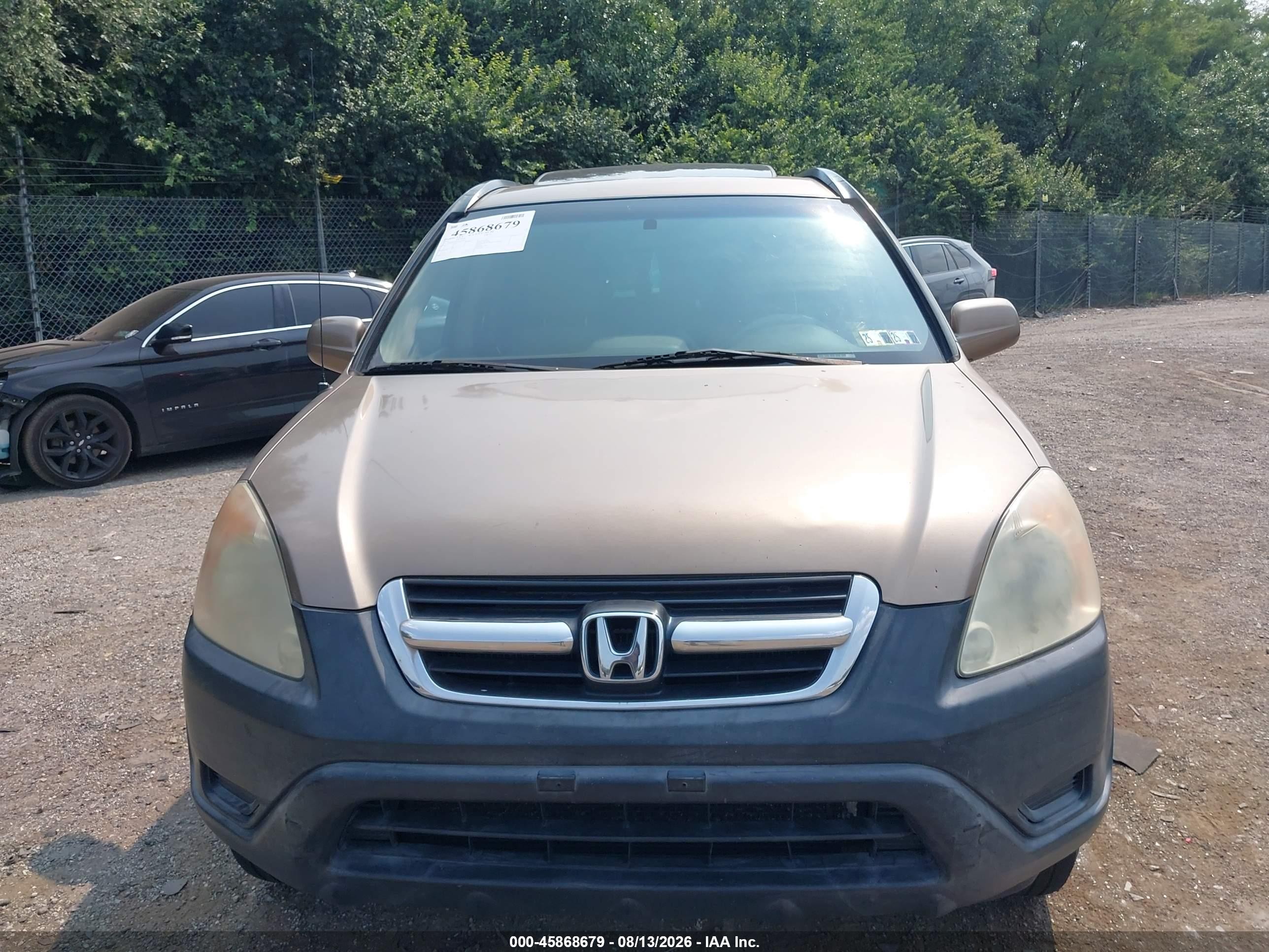 2003 Honda Cr-v Ex Brown vin: SHSRD78833U150052