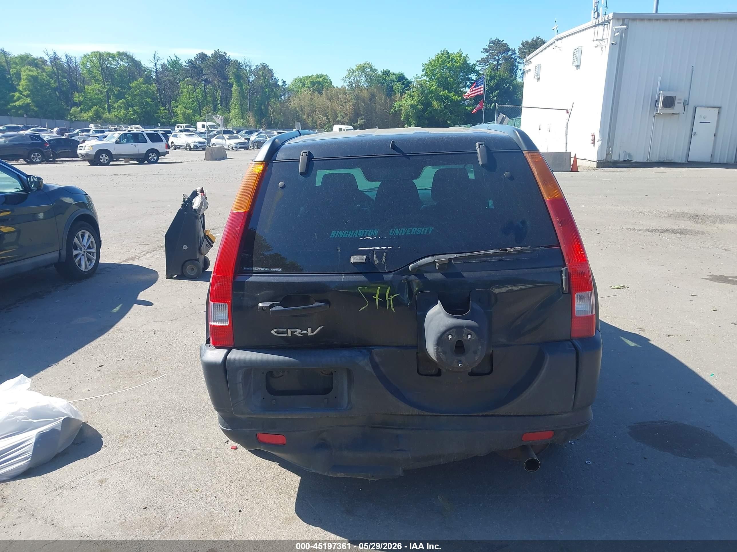 2003 Honda Cr-v Ex Black vin: SHSRD78833U152092