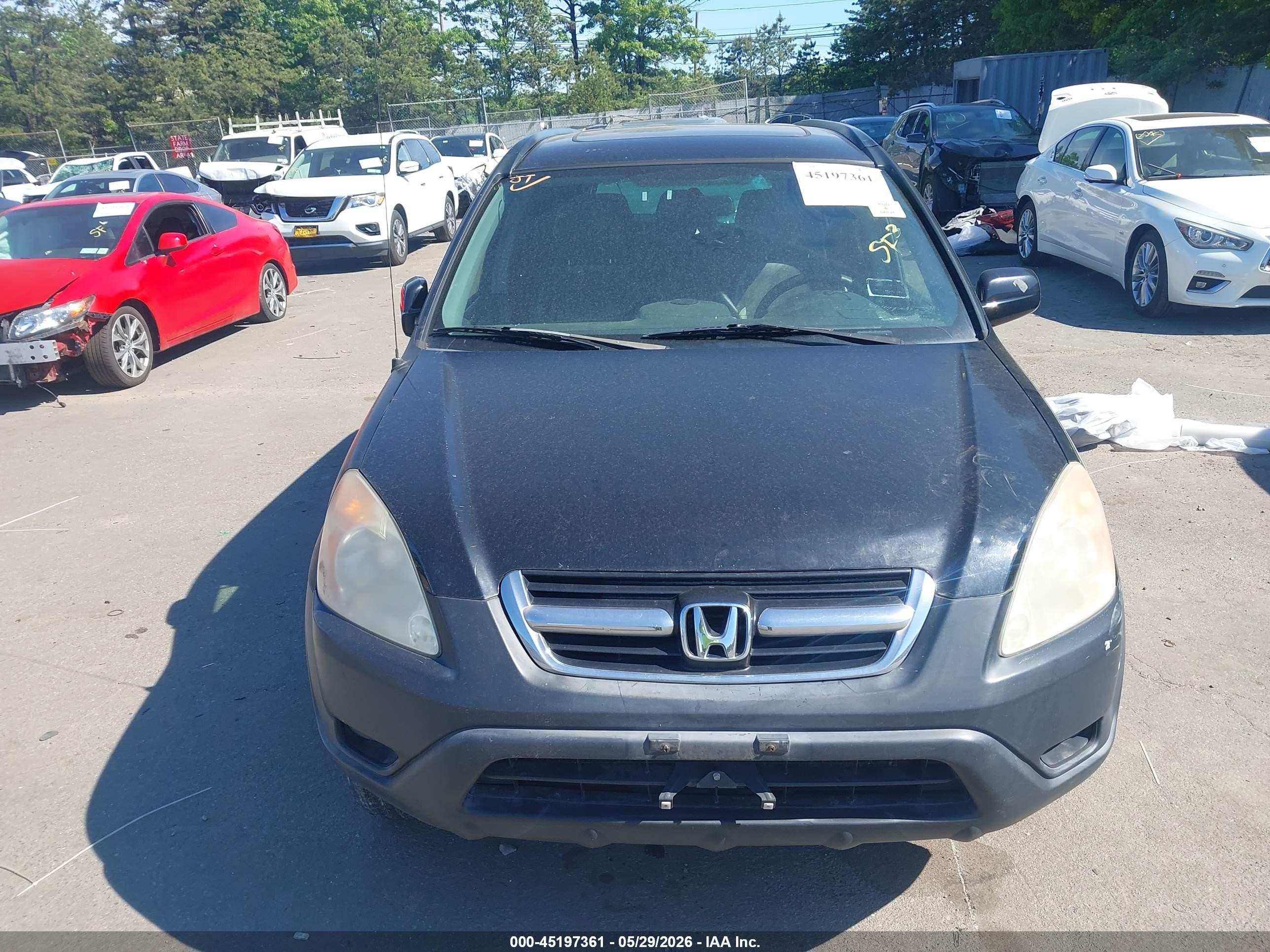 2003 Honda Cr-v Ex Black vin: SHSRD78833U152092