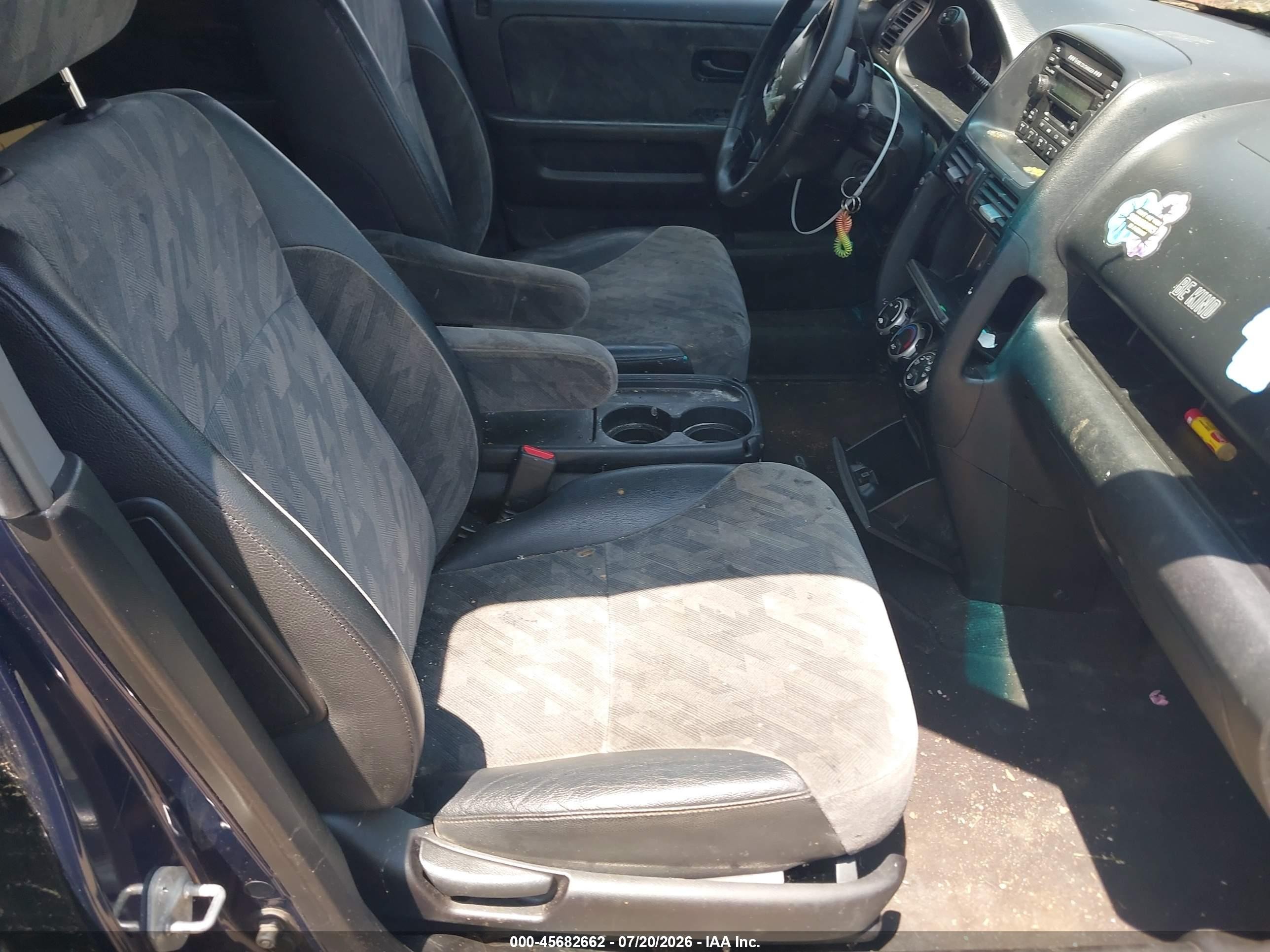 2003 Honda Cr-v Ex Blue vin: SHSRD78833U152142