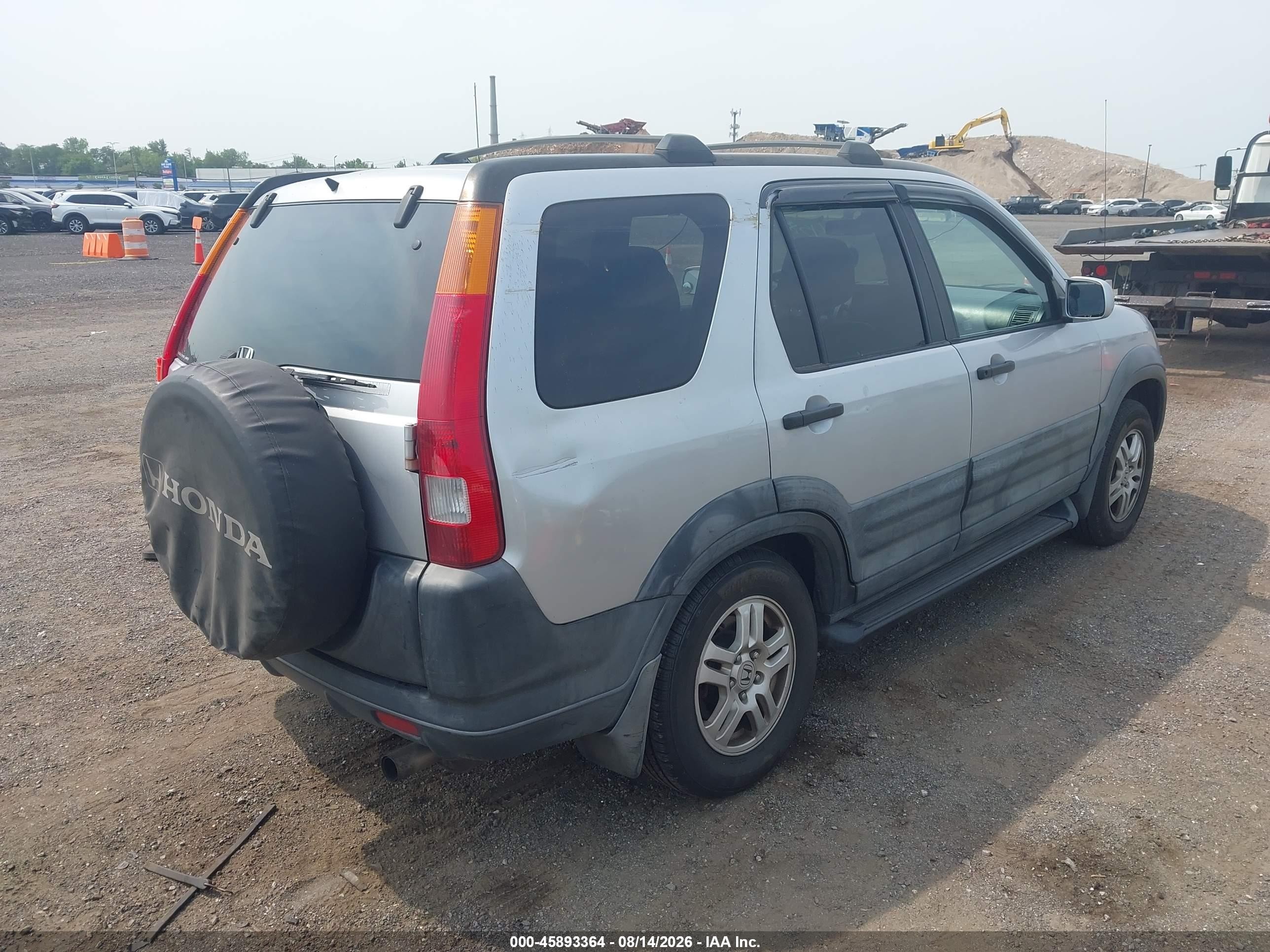 2003 Honda Cr-v Ex Silver vin: SHSRD78833U153405