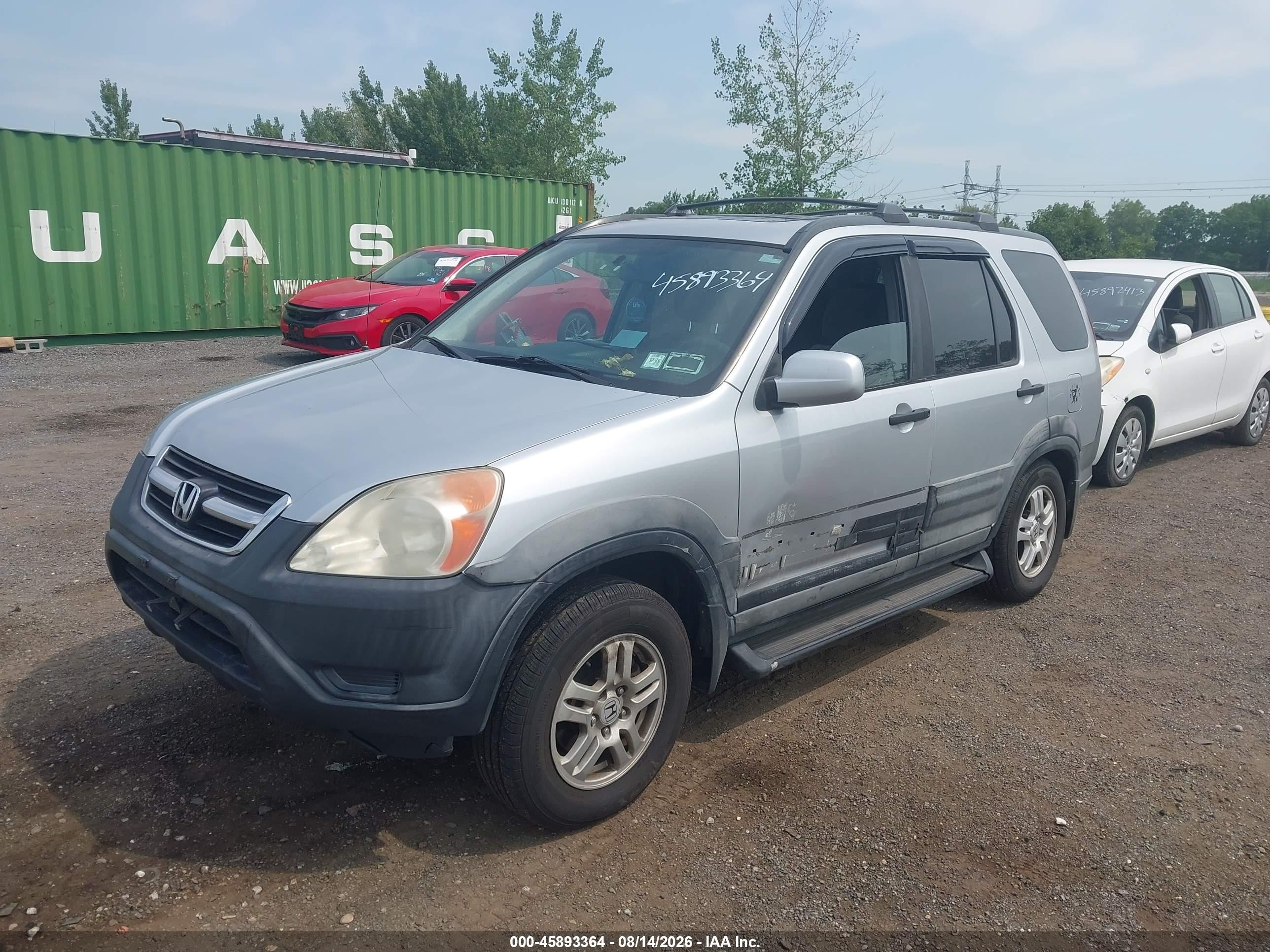 2003 Honda Cr-v Ex Silver vin: SHSRD78833U153405