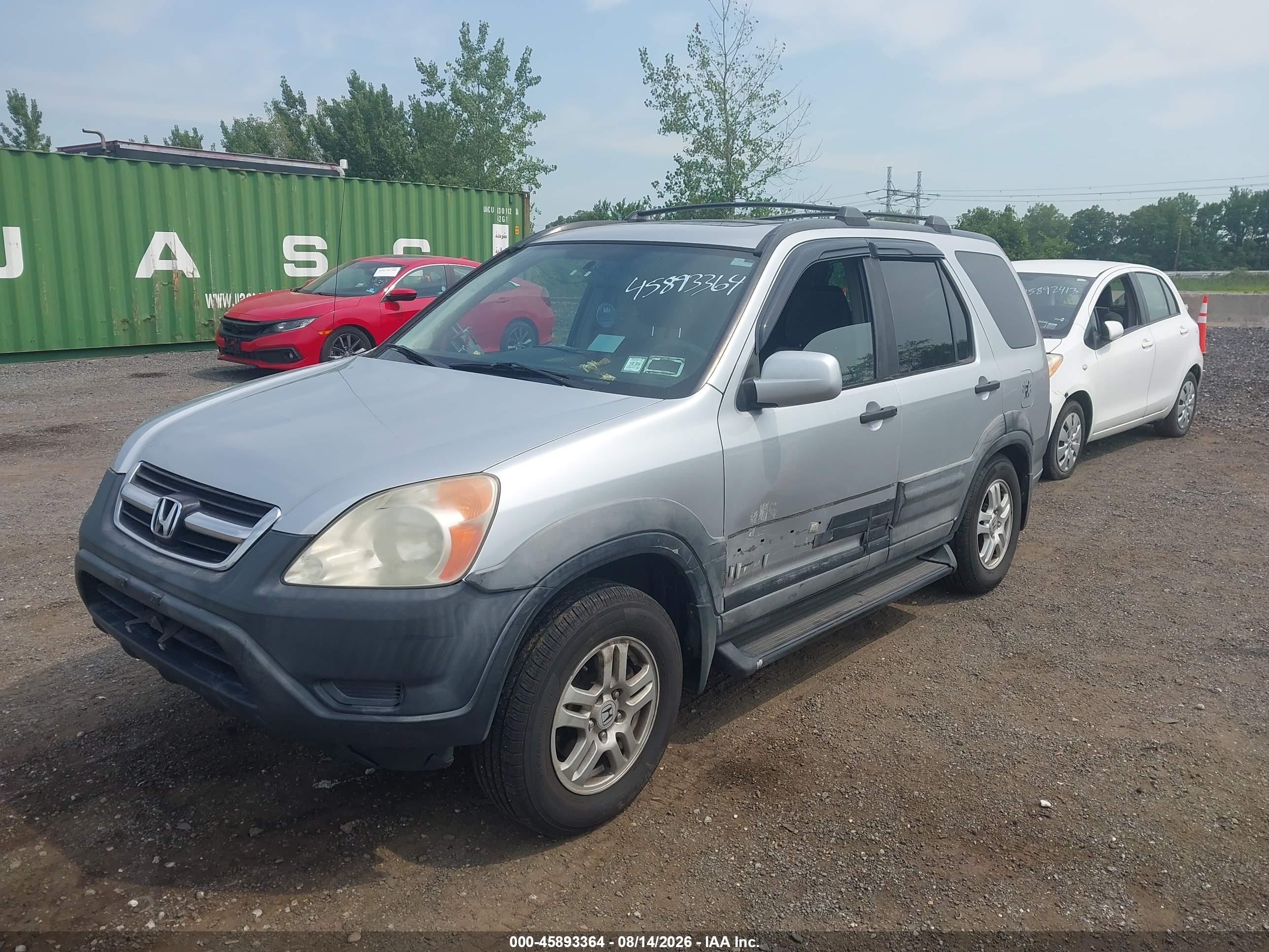 2003 Honda Cr-v Ex Silver vin: SHSRD78833U153405