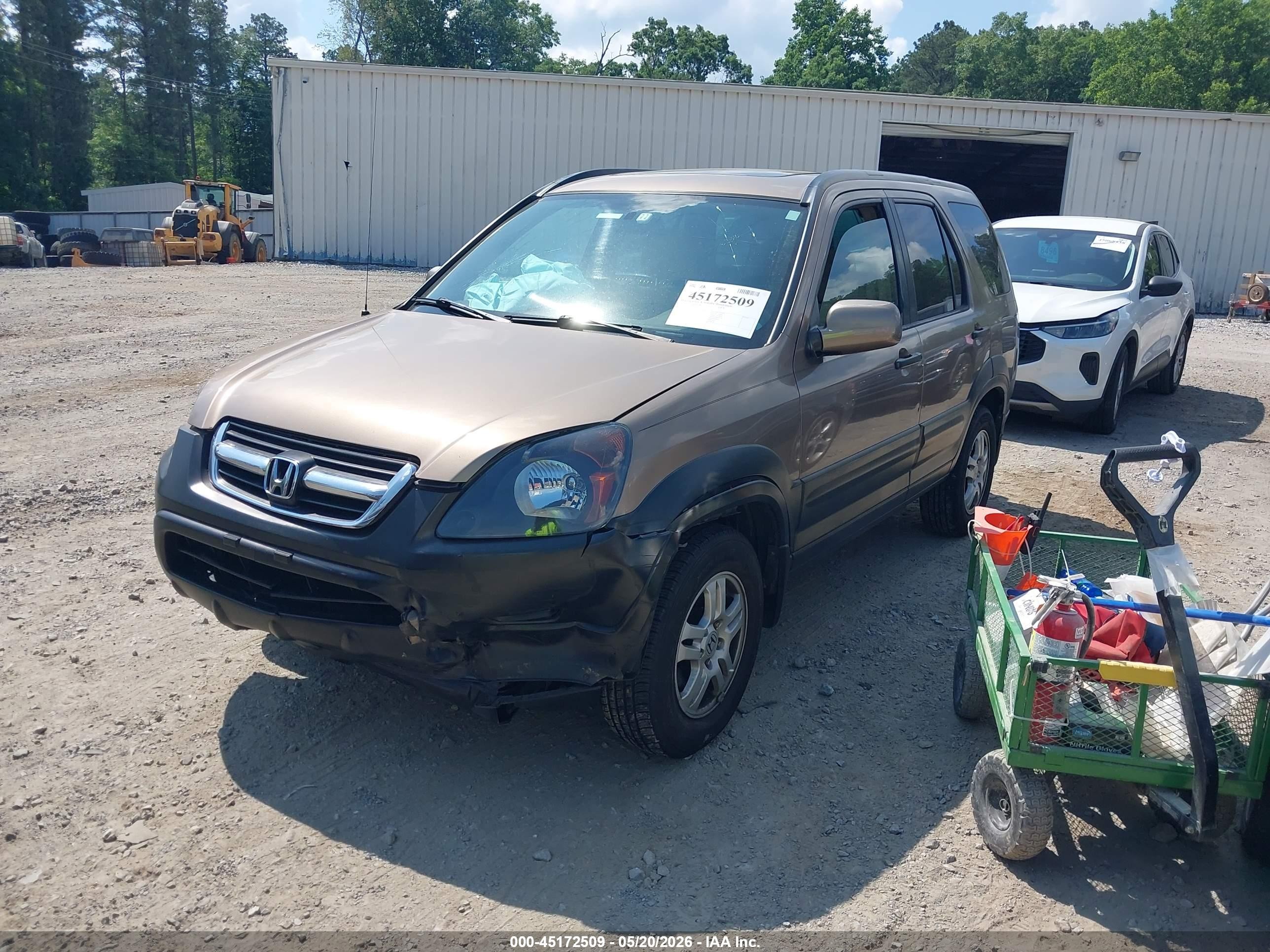 2004 Honda Cr-v Ex Beige vin: SHSRD78834U204452