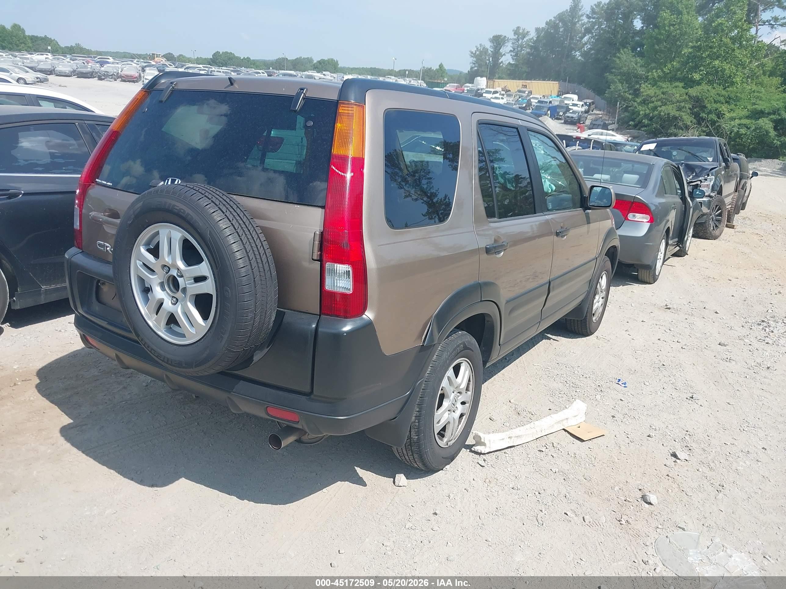 2004 Honda Cr-v Ex Beige vin: SHSRD78834U204452