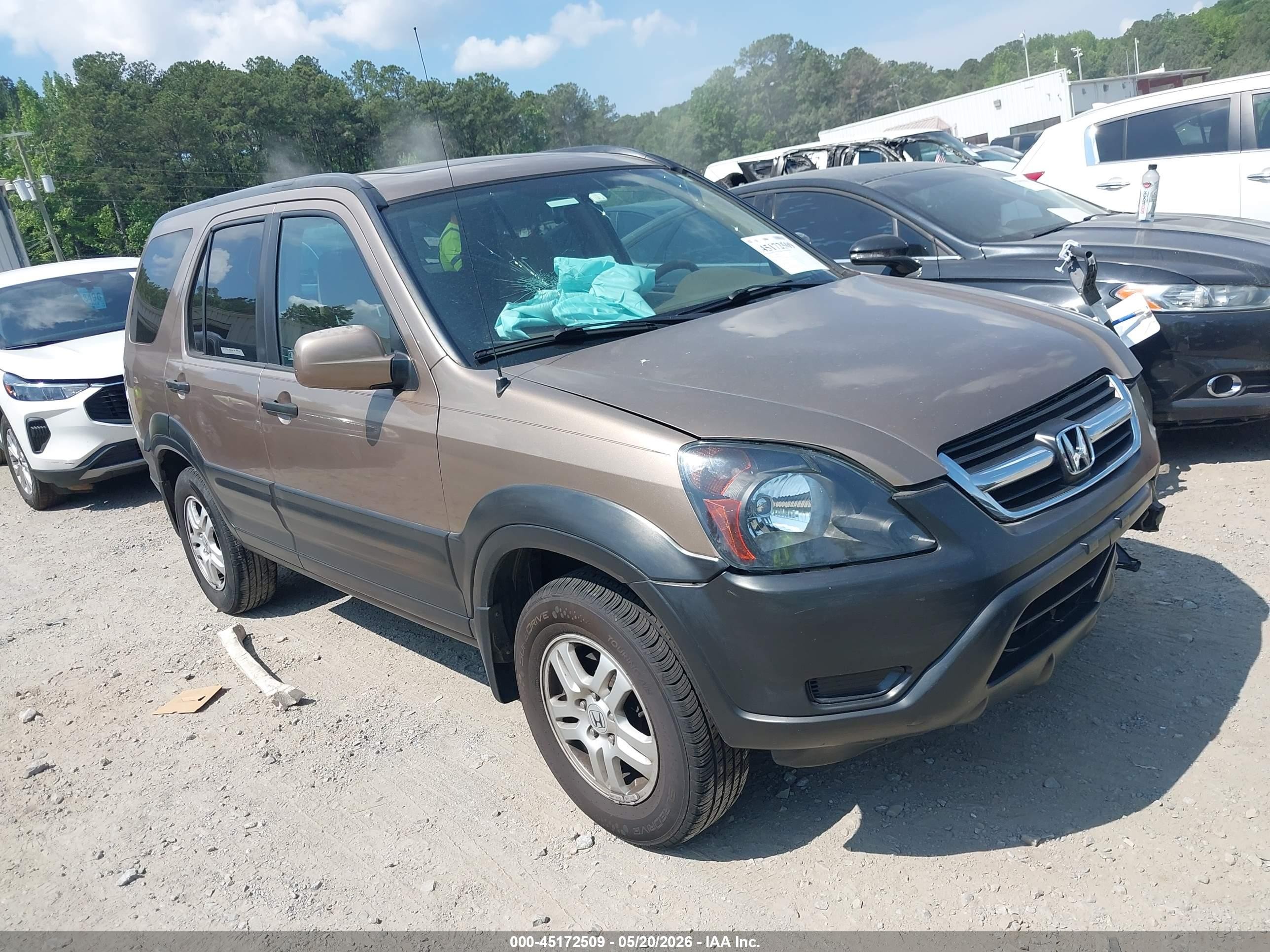 2004 Honda Cr-v Ex Beige vin: SHSRD78834U204452