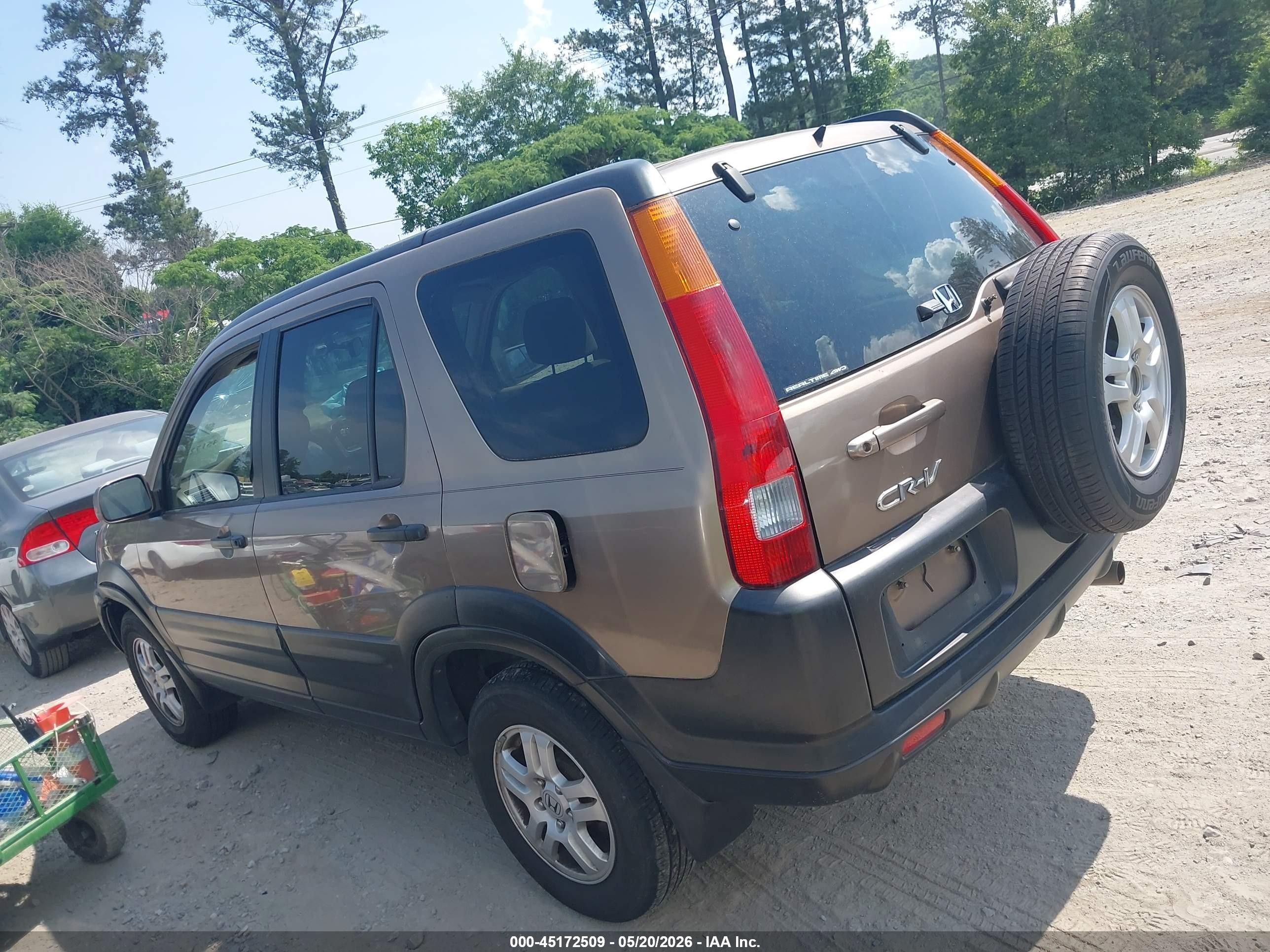 2004 Honda Cr-v Ex Beige vin: SHSRD78834U204452