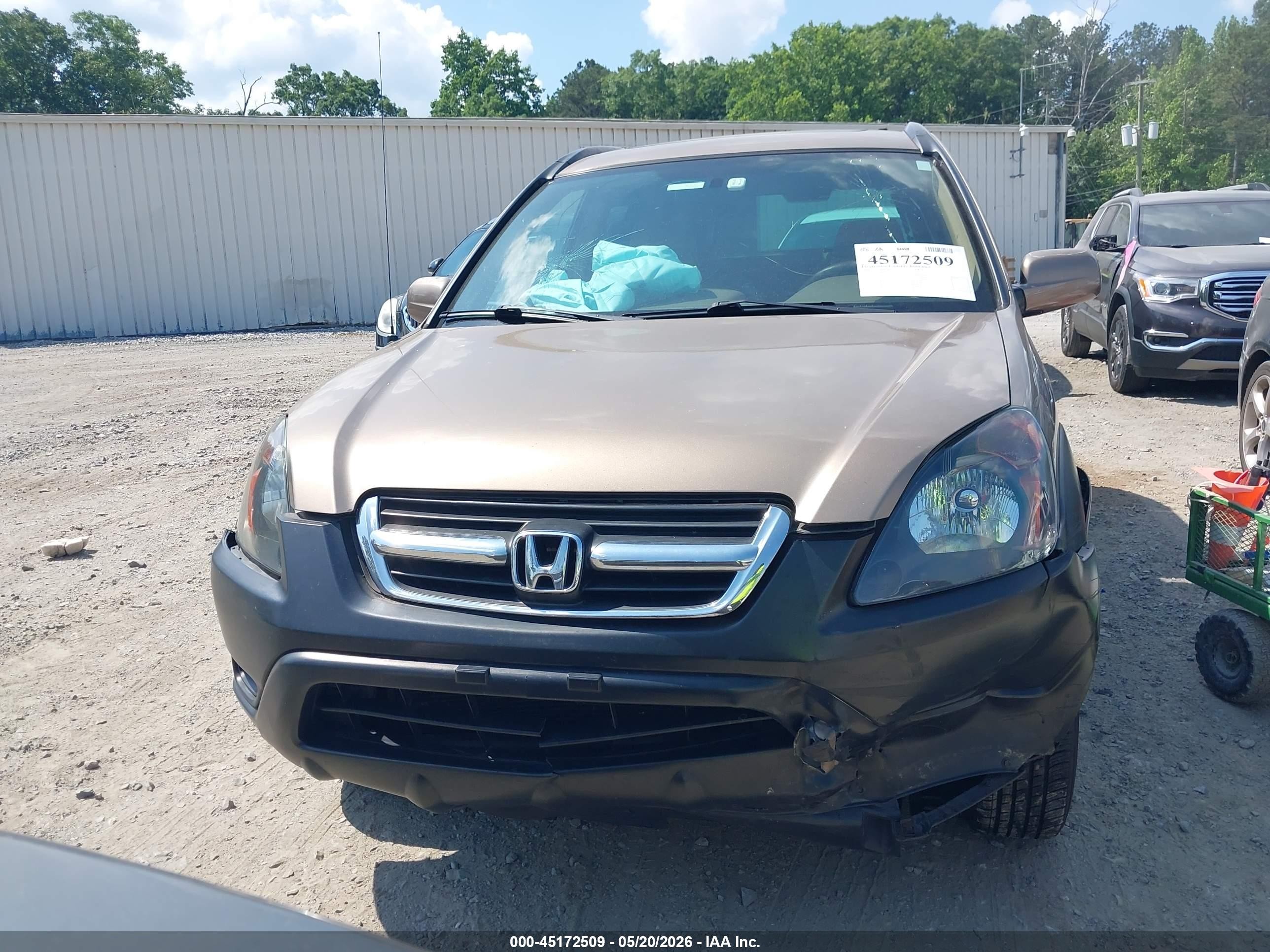 2004 Honda Cr-v Ex Beige vin: SHSRD78834U204452