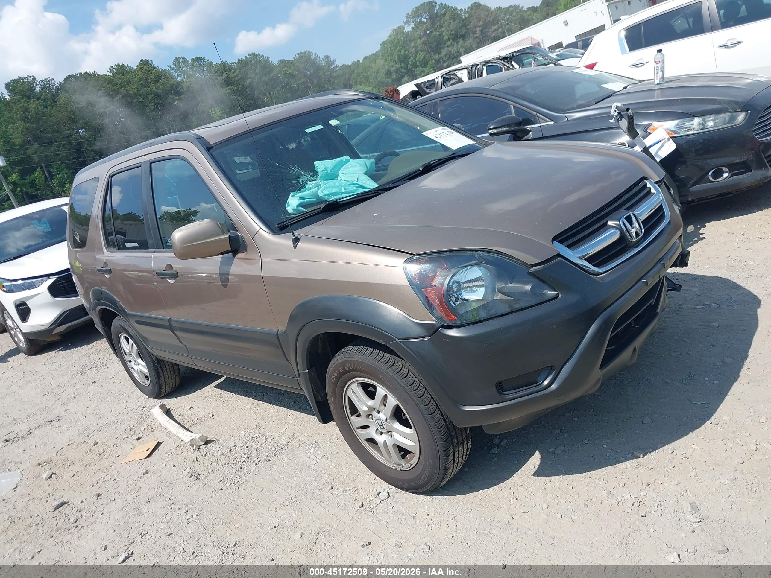2004 Honda Cr-v Ex Beige vin: SHSRD78834U204452