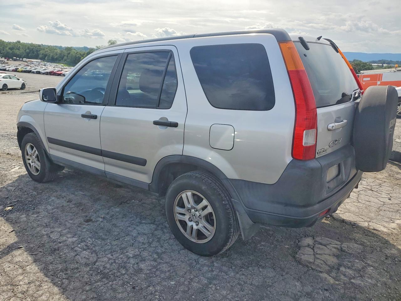 2004 Honda Cr-v Ex Silver vin: SHSRD78834U221445