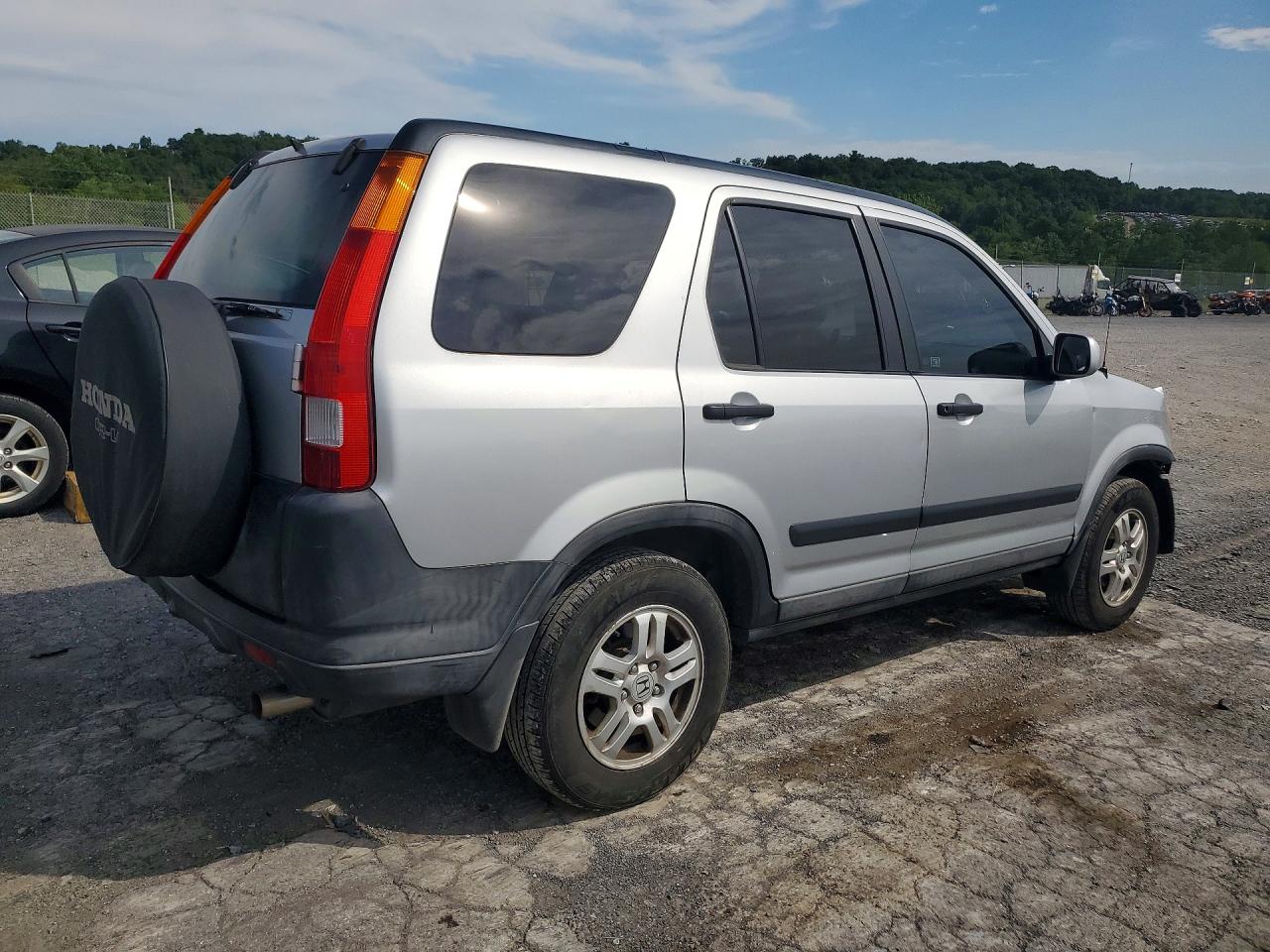2004 Honda Cr-v Ex Silver vin: SHSRD78834U221445