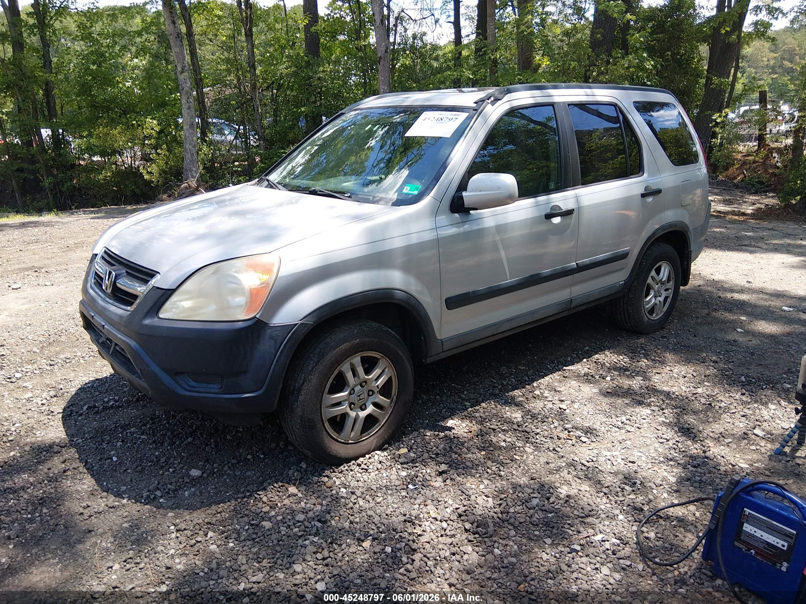 2004 Honda Cr-v Ex Silver vin: SHSRD78834U223504