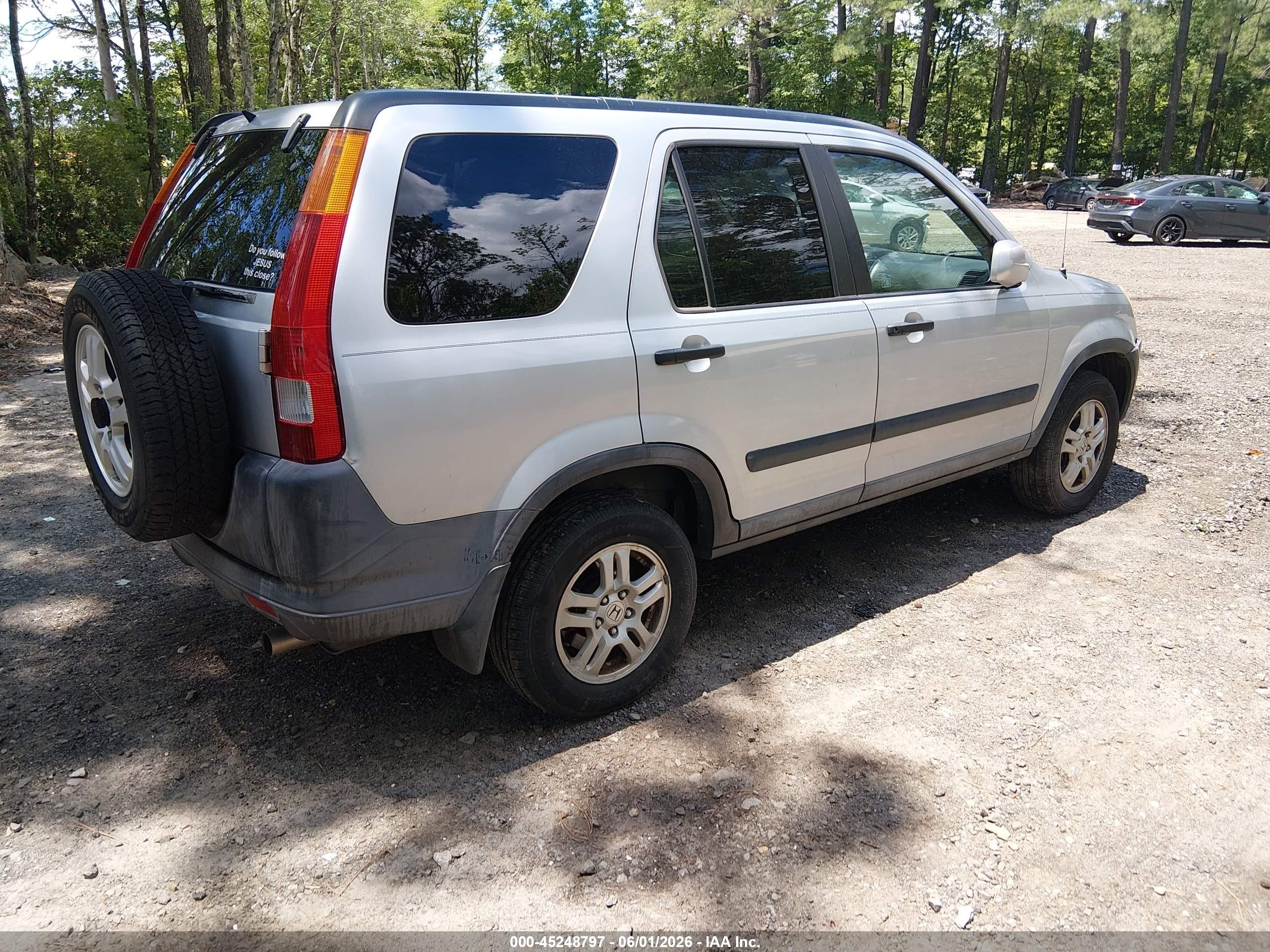 2004 Honda Cr-v Ex Silver vin: SHSRD78834U223504
