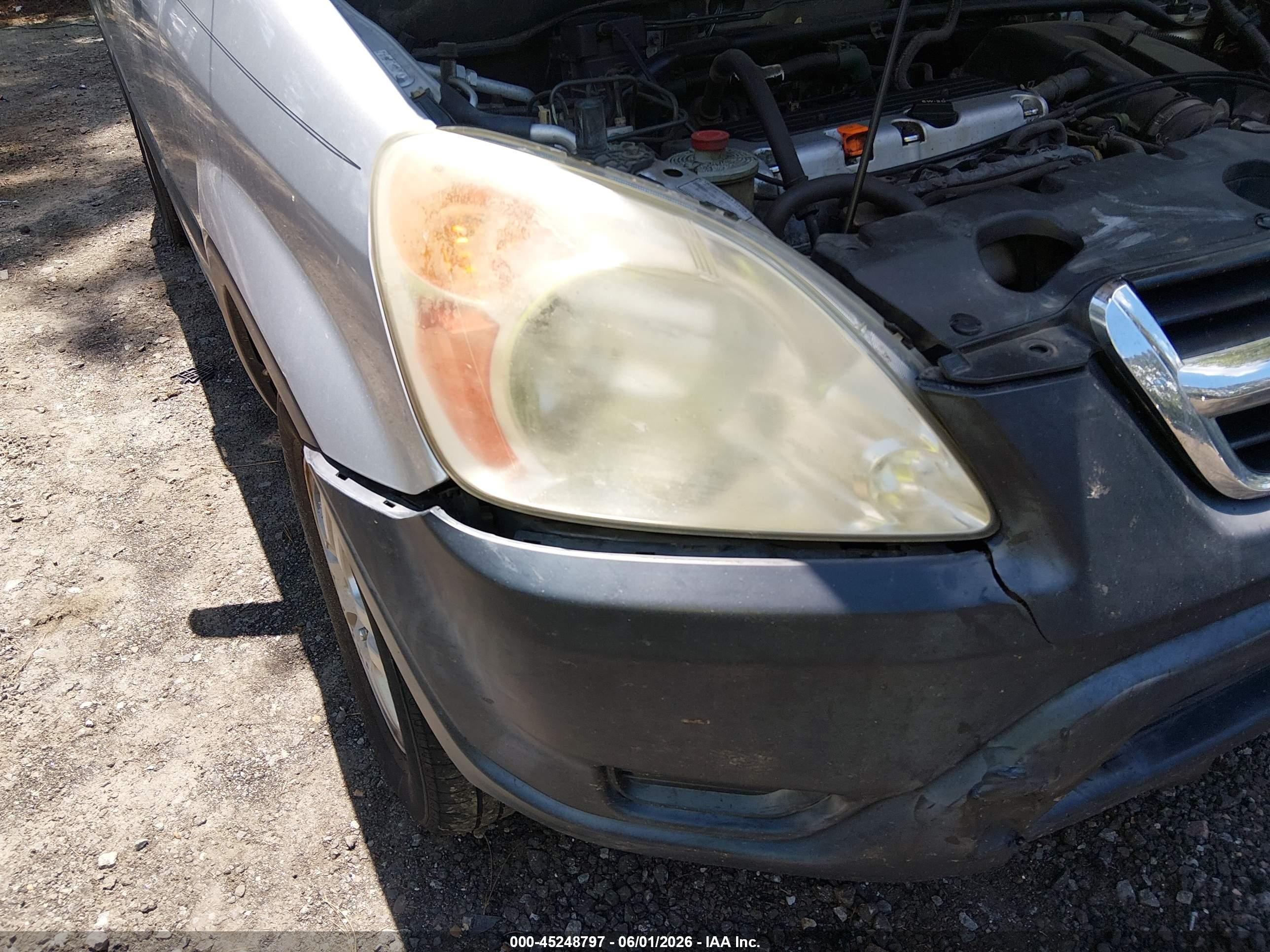 2004 Honda Cr-v Ex Silver vin: SHSRD78834U223504