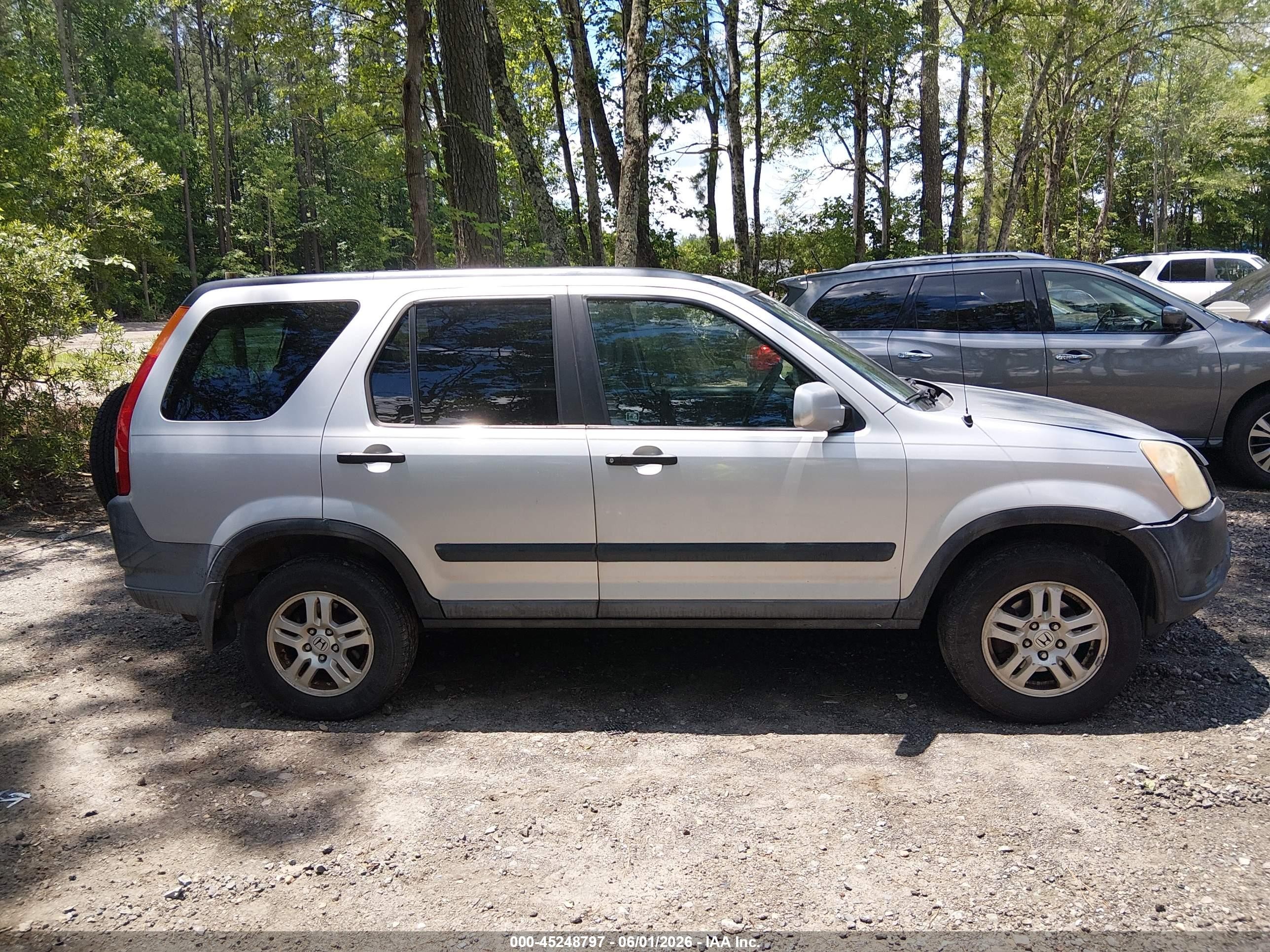 2004 Honda Cr-v Ex Silver vin: SHSRD78834U223504