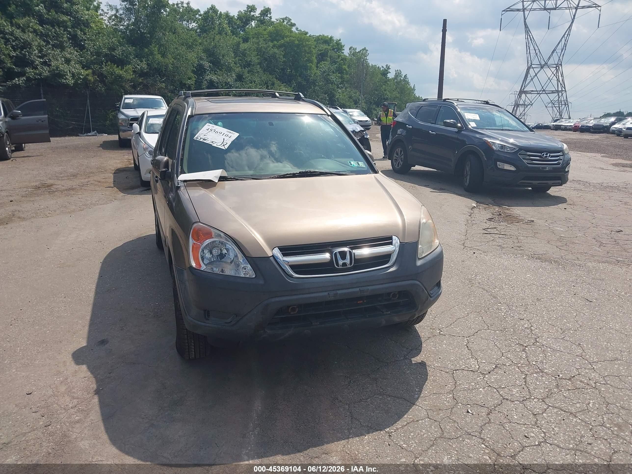 2004 Honda Cr-v Ex Tan vin: SHSRD78834U246149