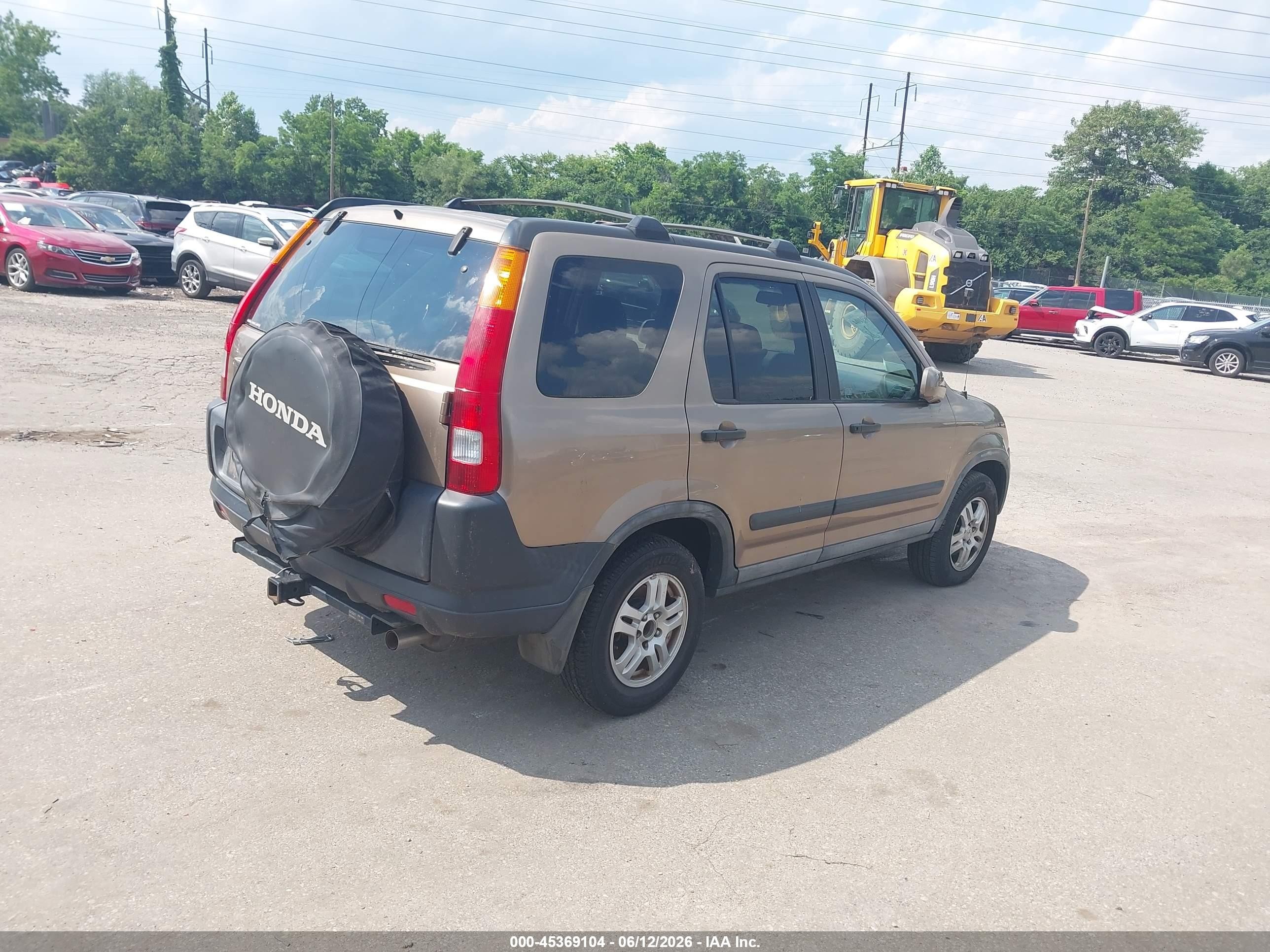 2004 Honda Cr-v Ex Tan vin: SHSRD78834U246149