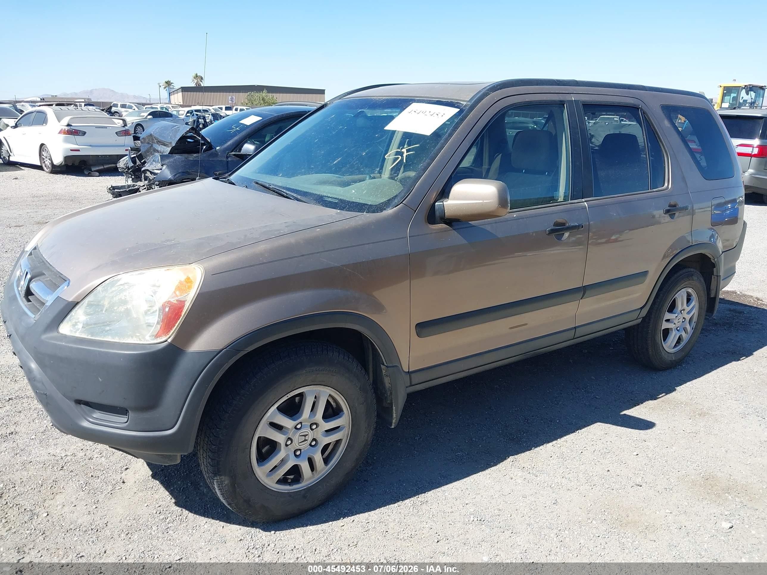 2004 Honda Cr-v Ex Champagne vin: SHSRD78834U251321