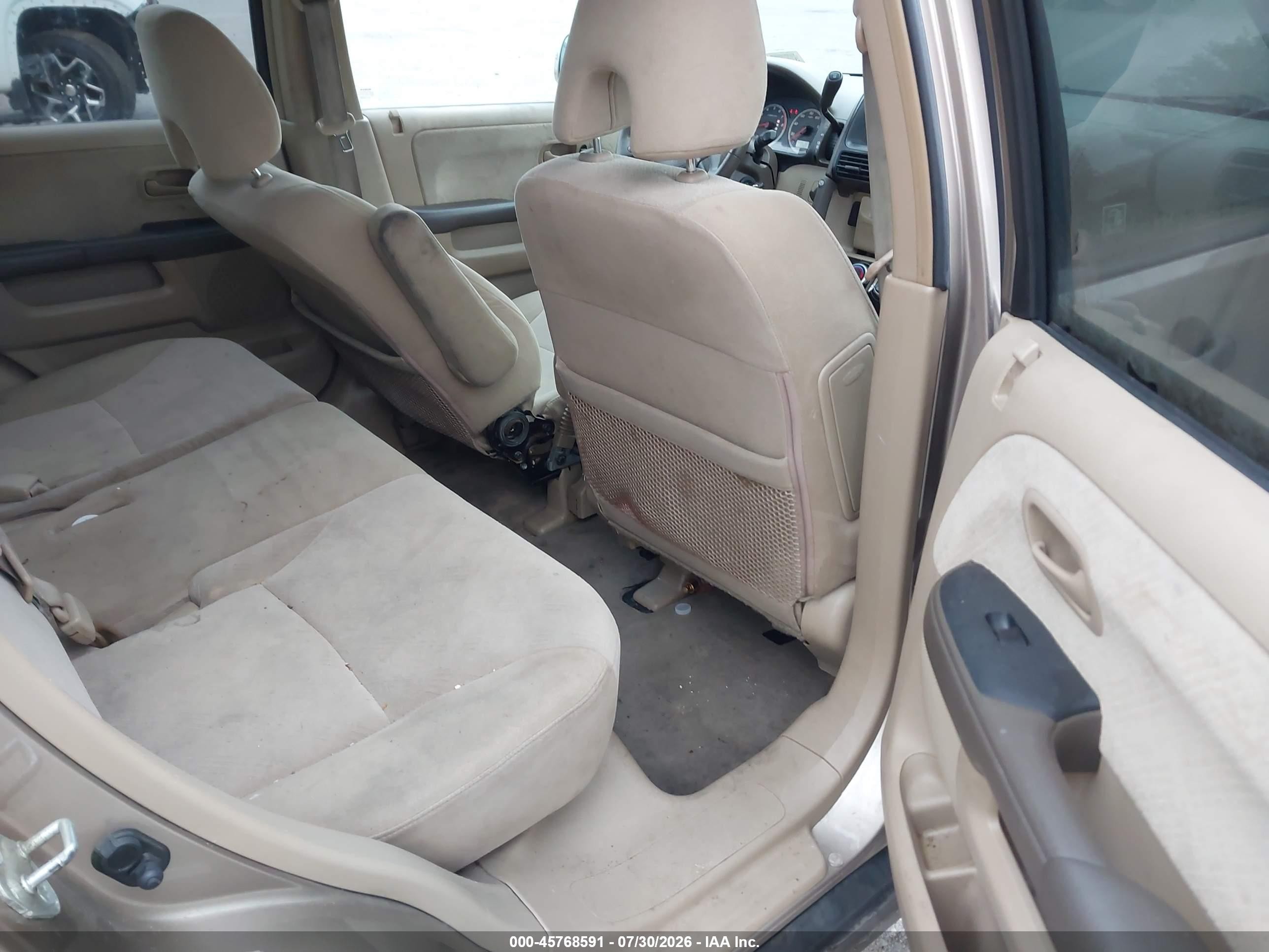 2005 Honda Cr-v Ex Tan vin: SHSRD78835U315391
