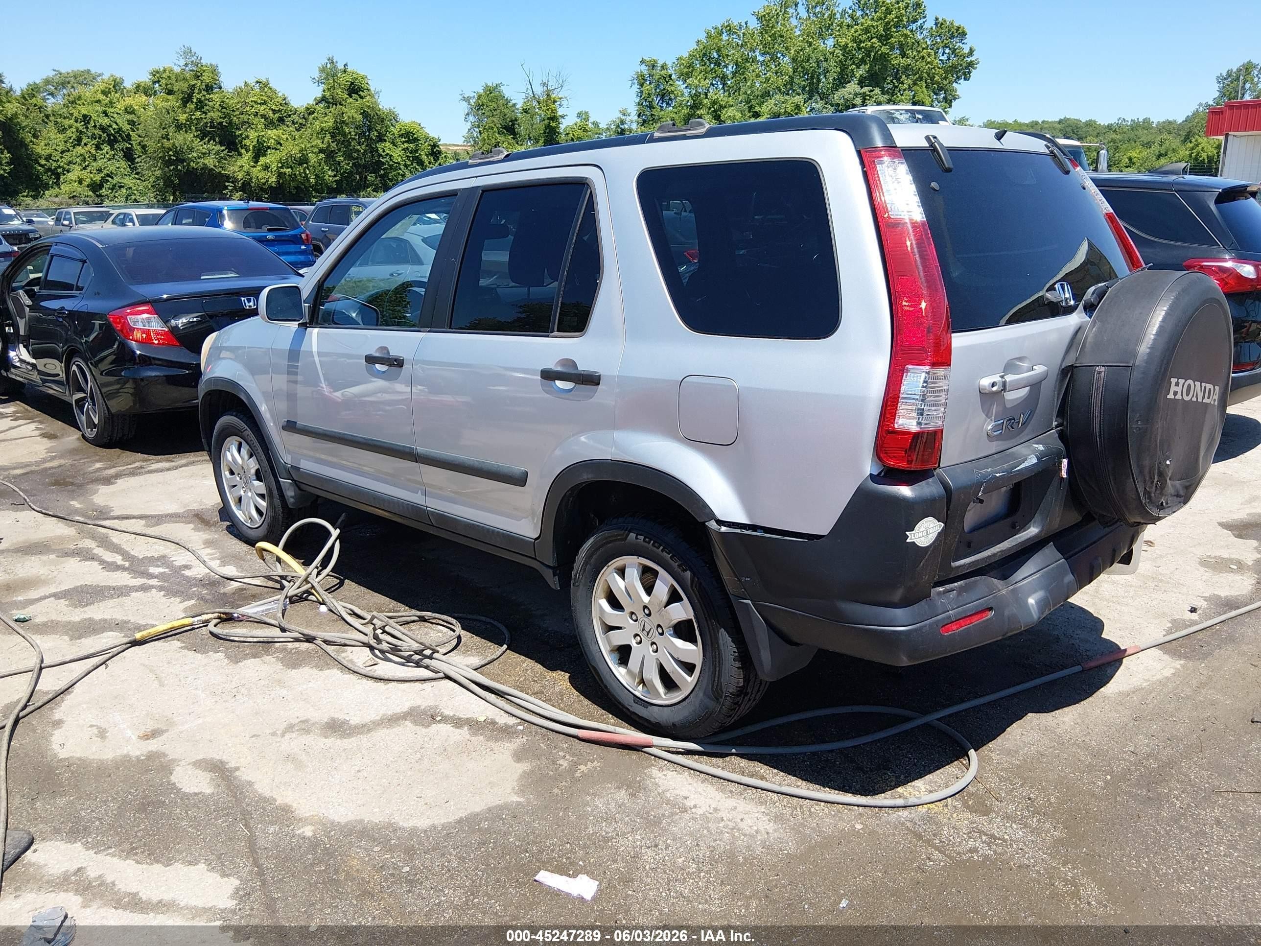 2005 Honda Cr-v Ex Silver vin: SHSRD78835U322082