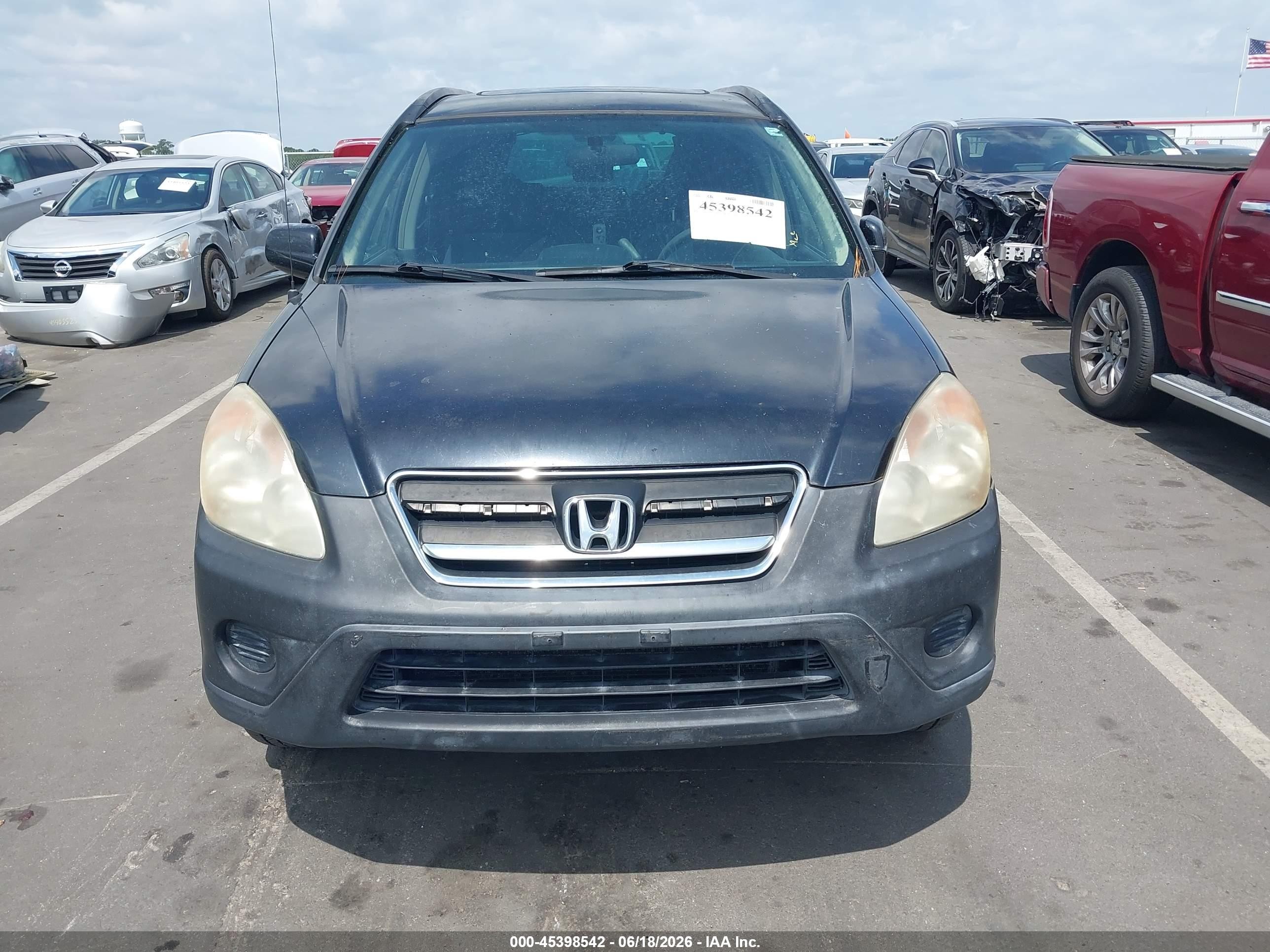 2006 Honda Cr-v Ex Black vin: SHSRD78836U444510