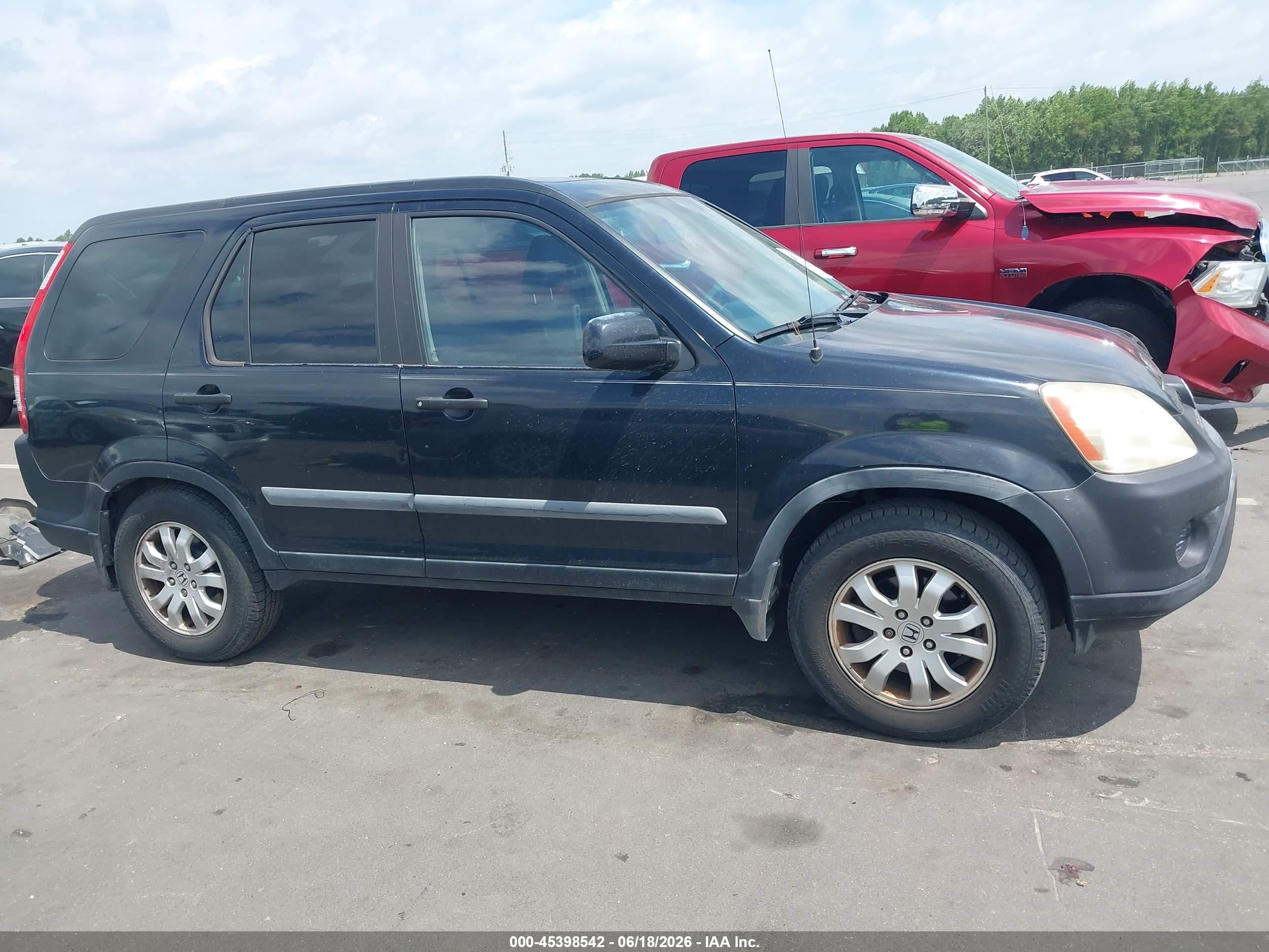 2006 Honda Cr-v Ex Black vin: SHSRD78836U444510
