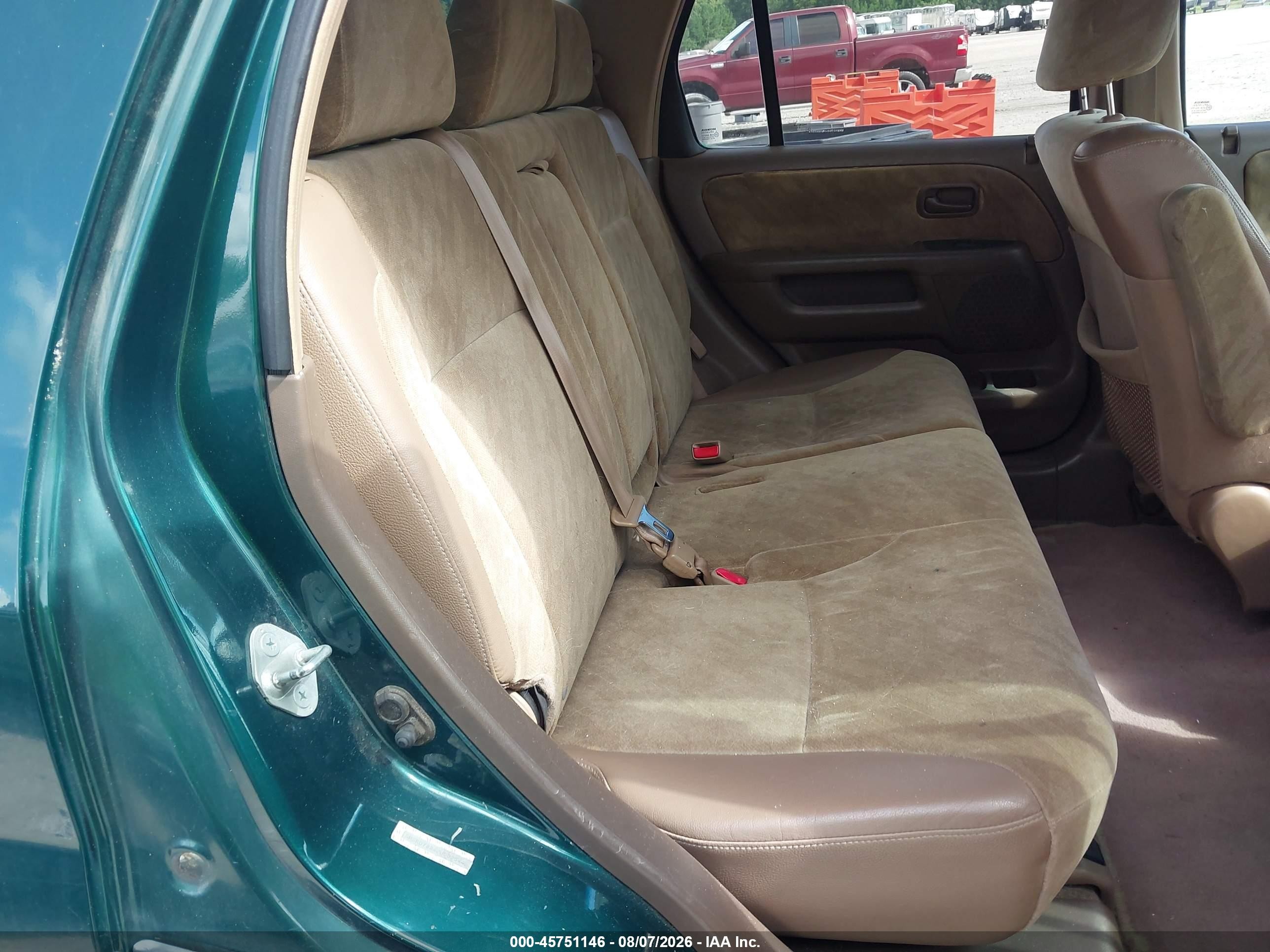 2002 Honda Cr-v Ex Green vin: SHSRD78842U003544