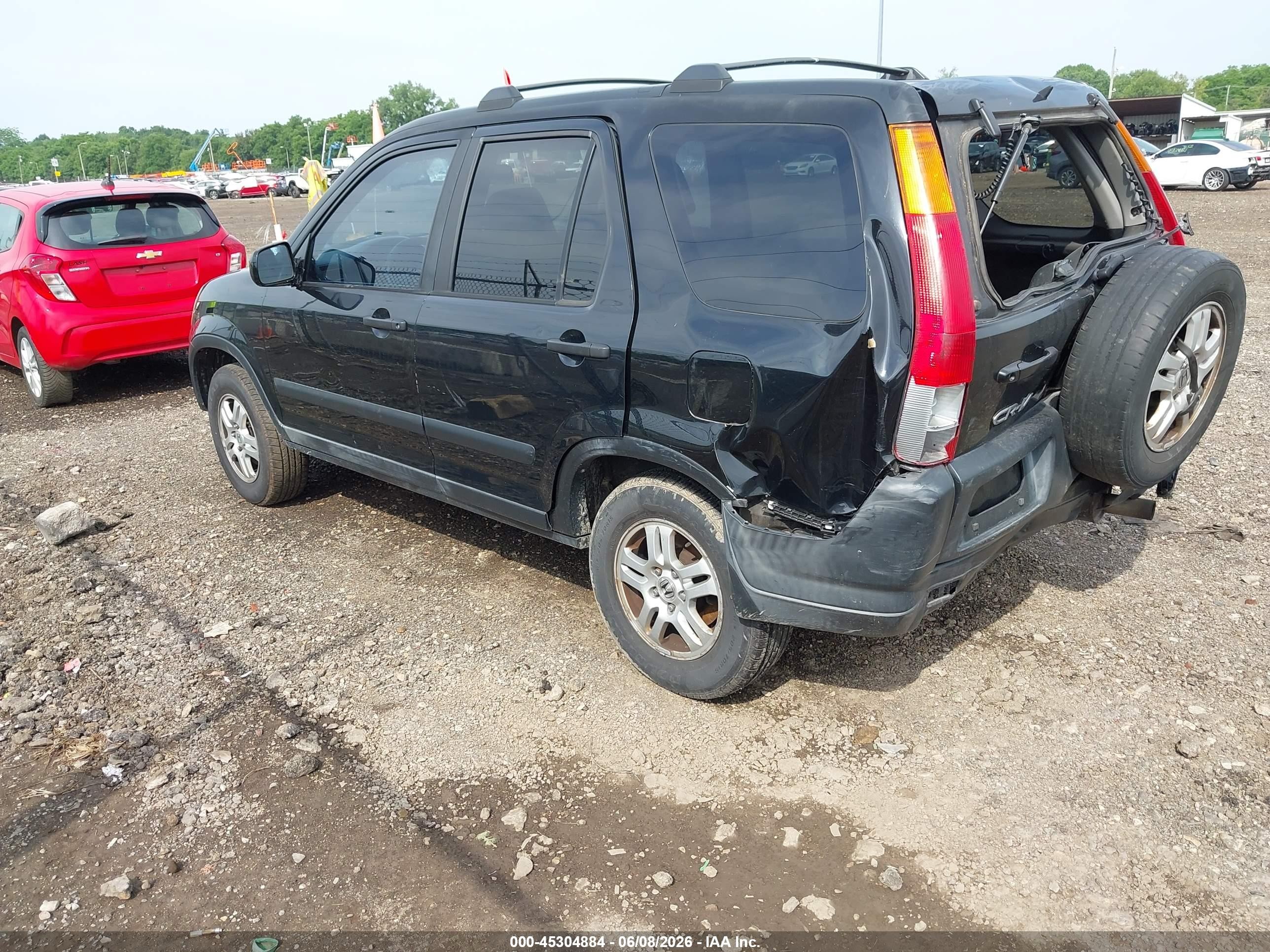 2003 Honda Cr-v Ex Black vin: SHSRD78843U103564