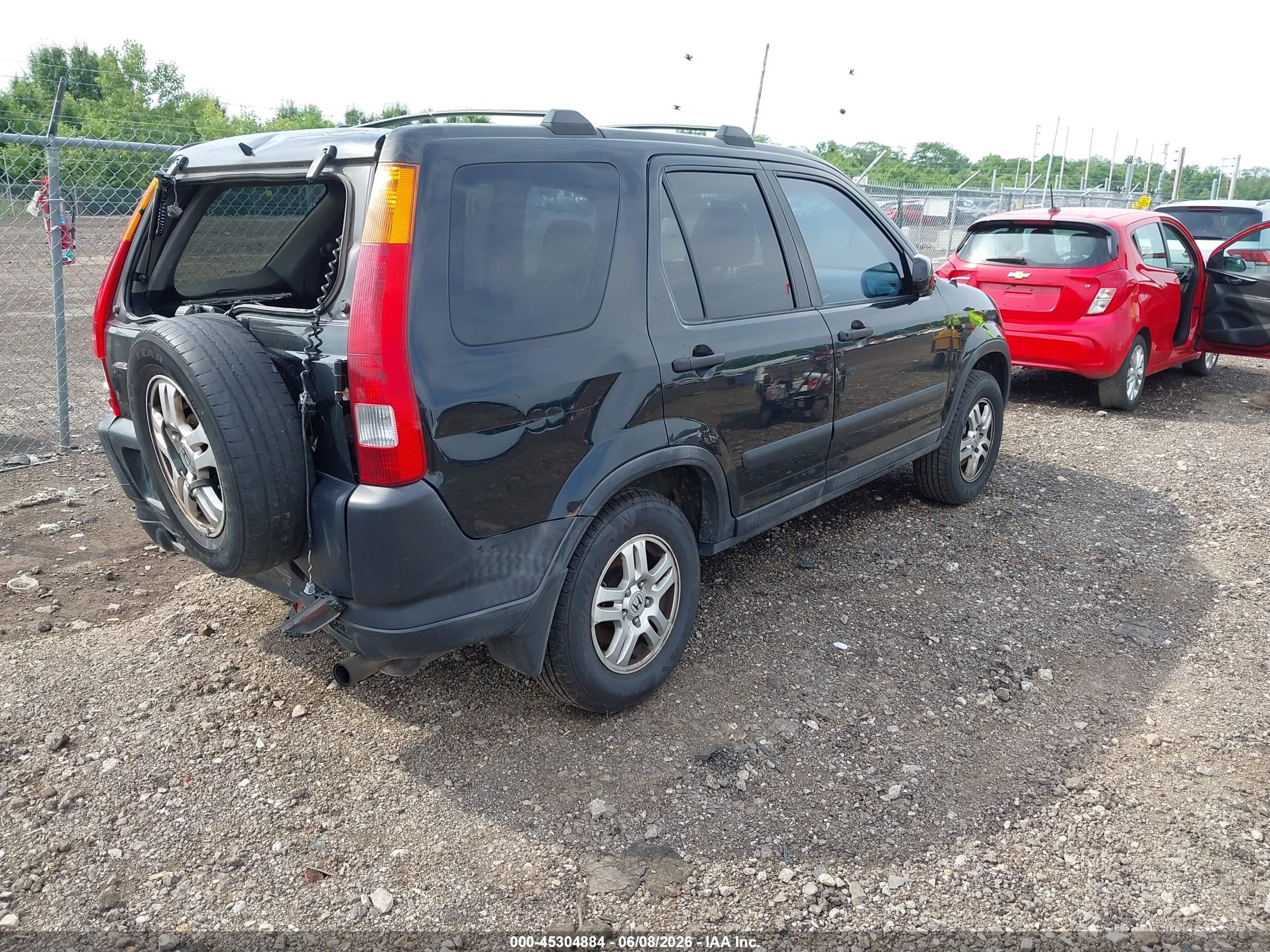 2003 Honda Cr-v Ex Black vin: SHSRD78843U103564