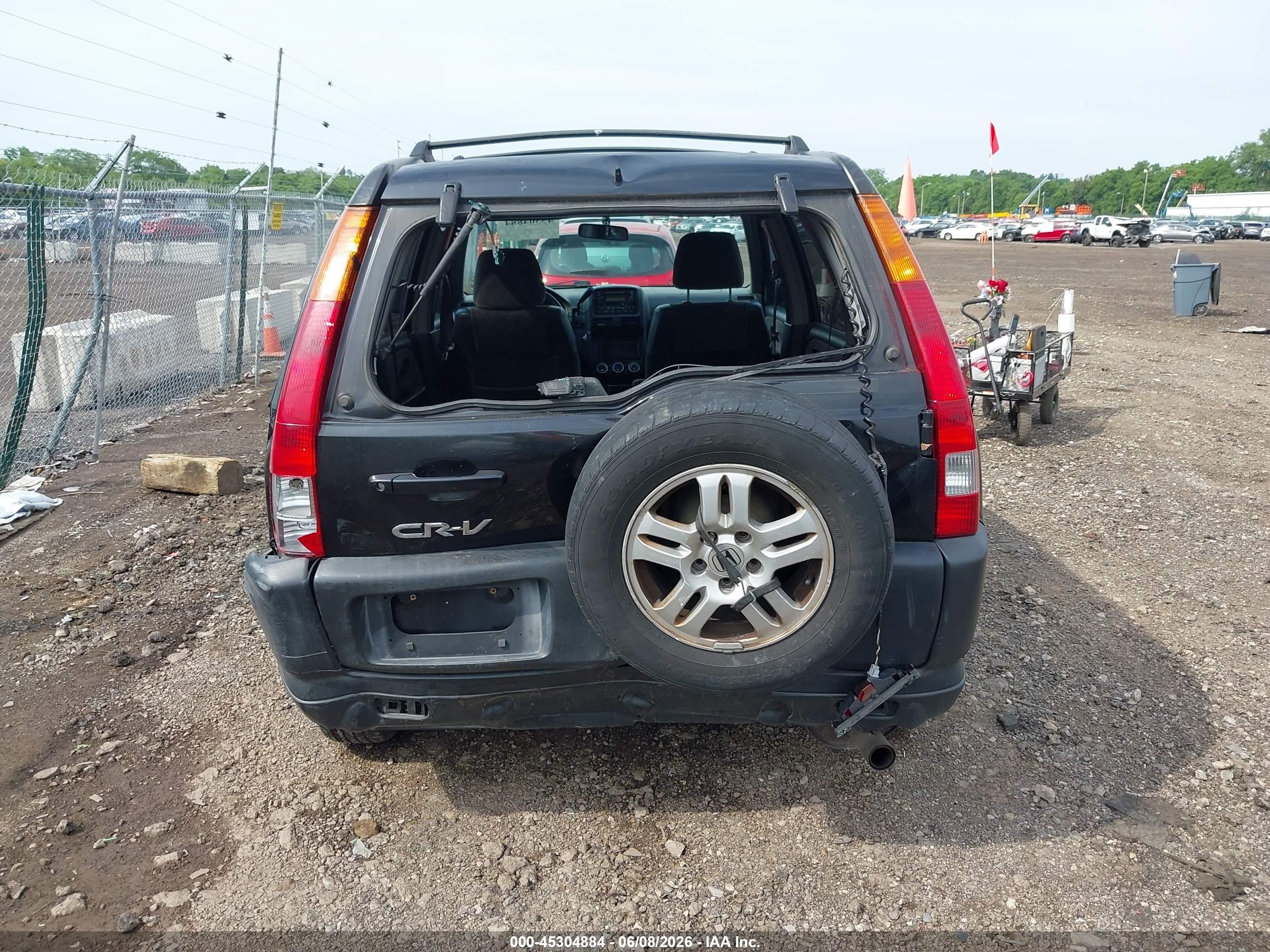 2003 Honda Cr-v Ex Black vin: SHSRD78843U103564