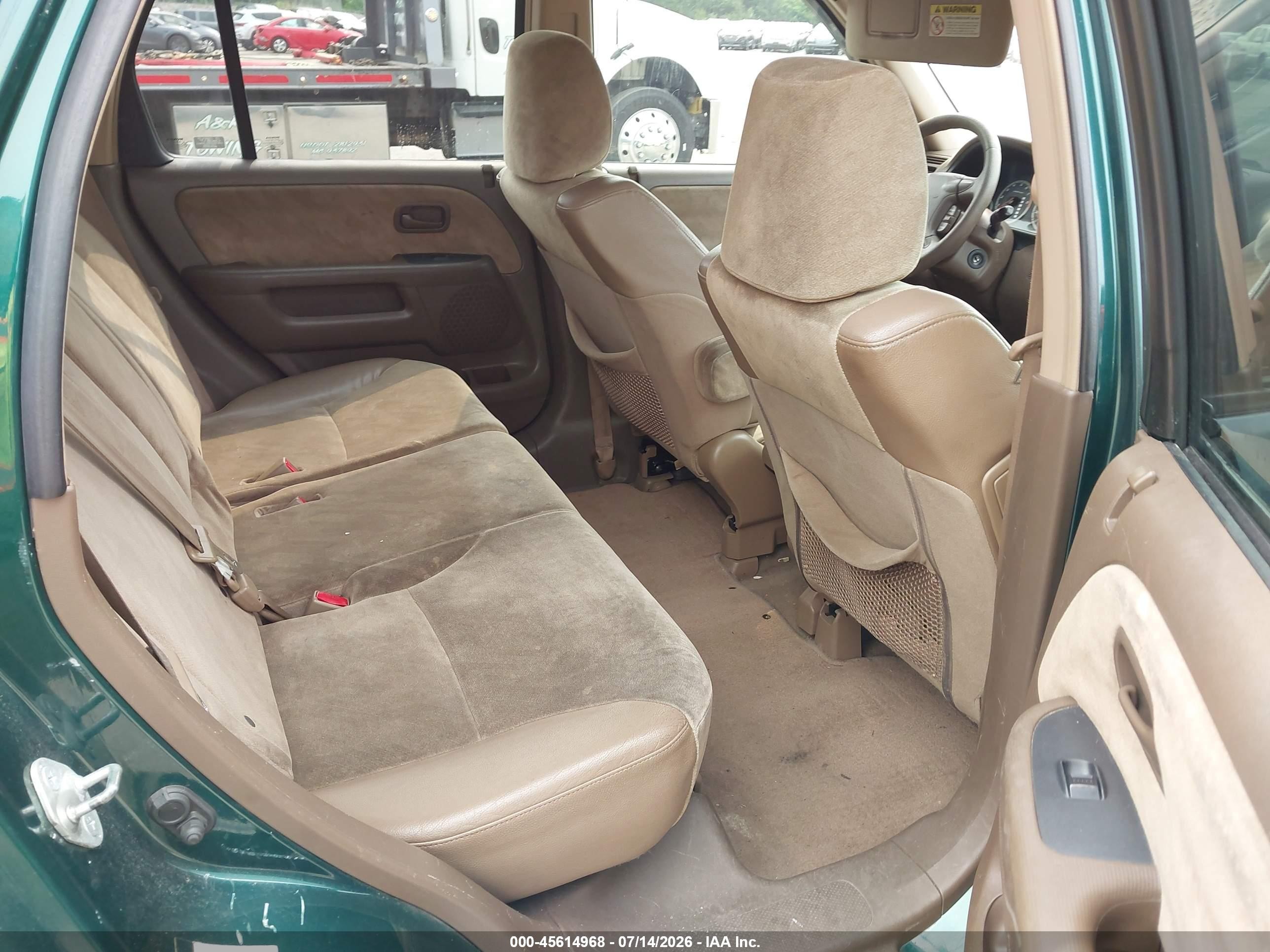 2003 Honda Cr-v Ex Green vin: SHSRD78843U117254