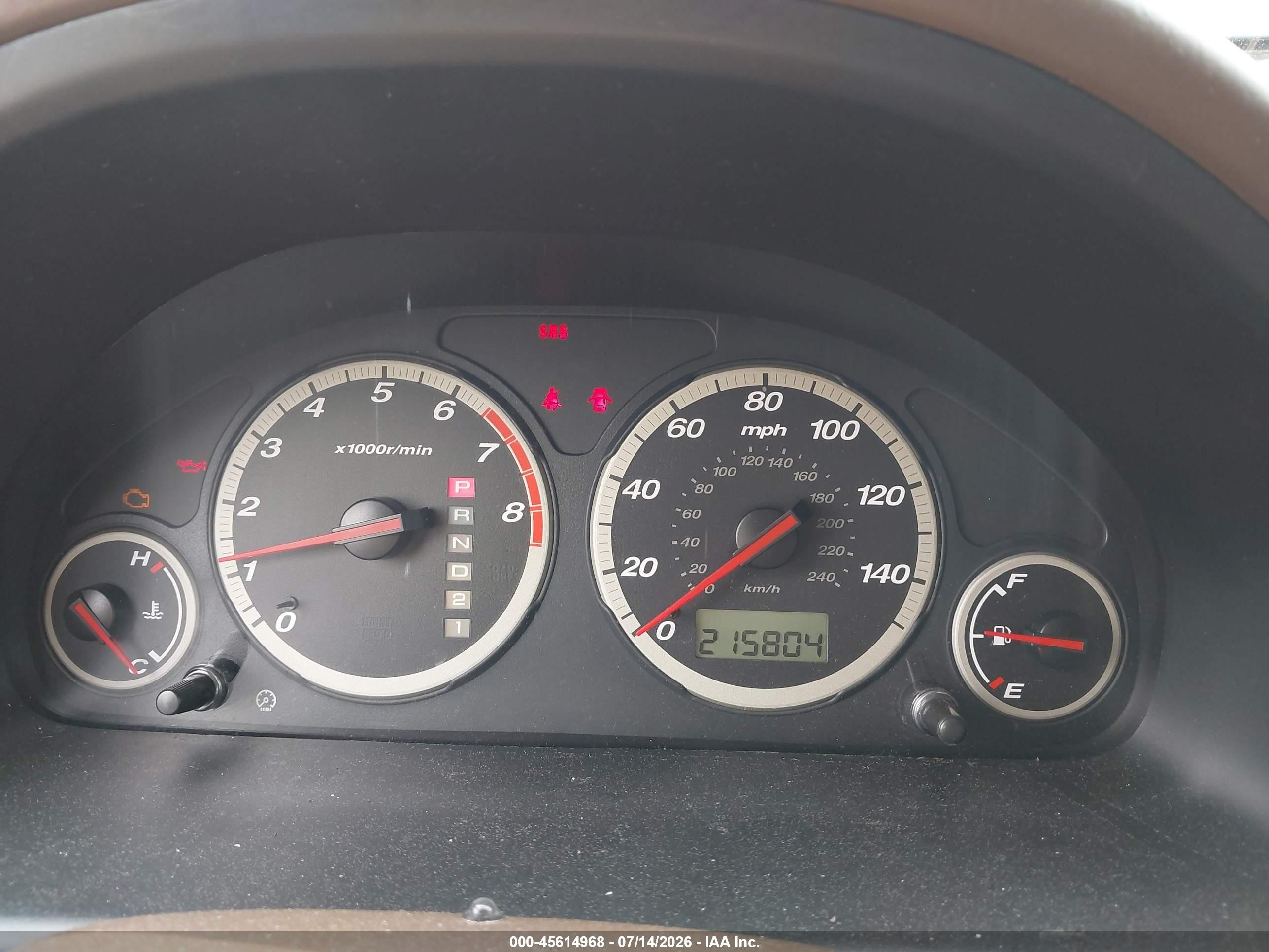 2003 Honda Cr-v Ex Green vin: SHSRD78843U117254
