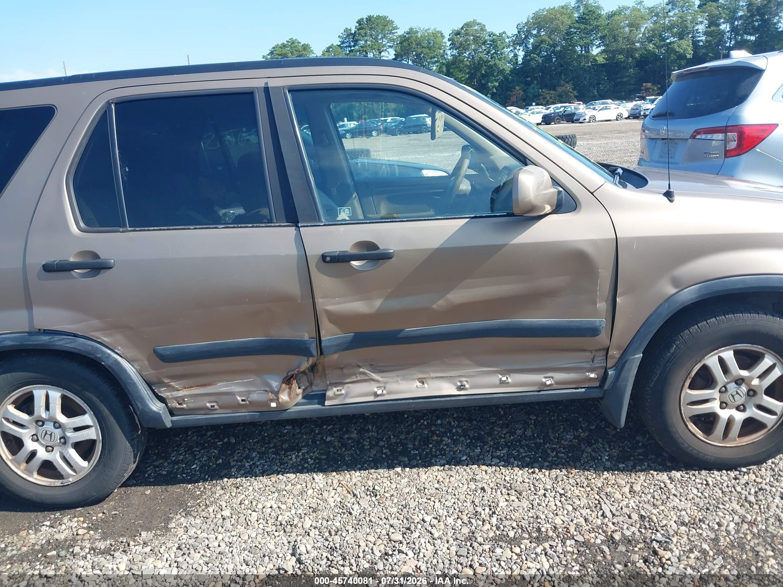 2003 Honda Cr-v Ex Brown vin: SHSRD78843U124897