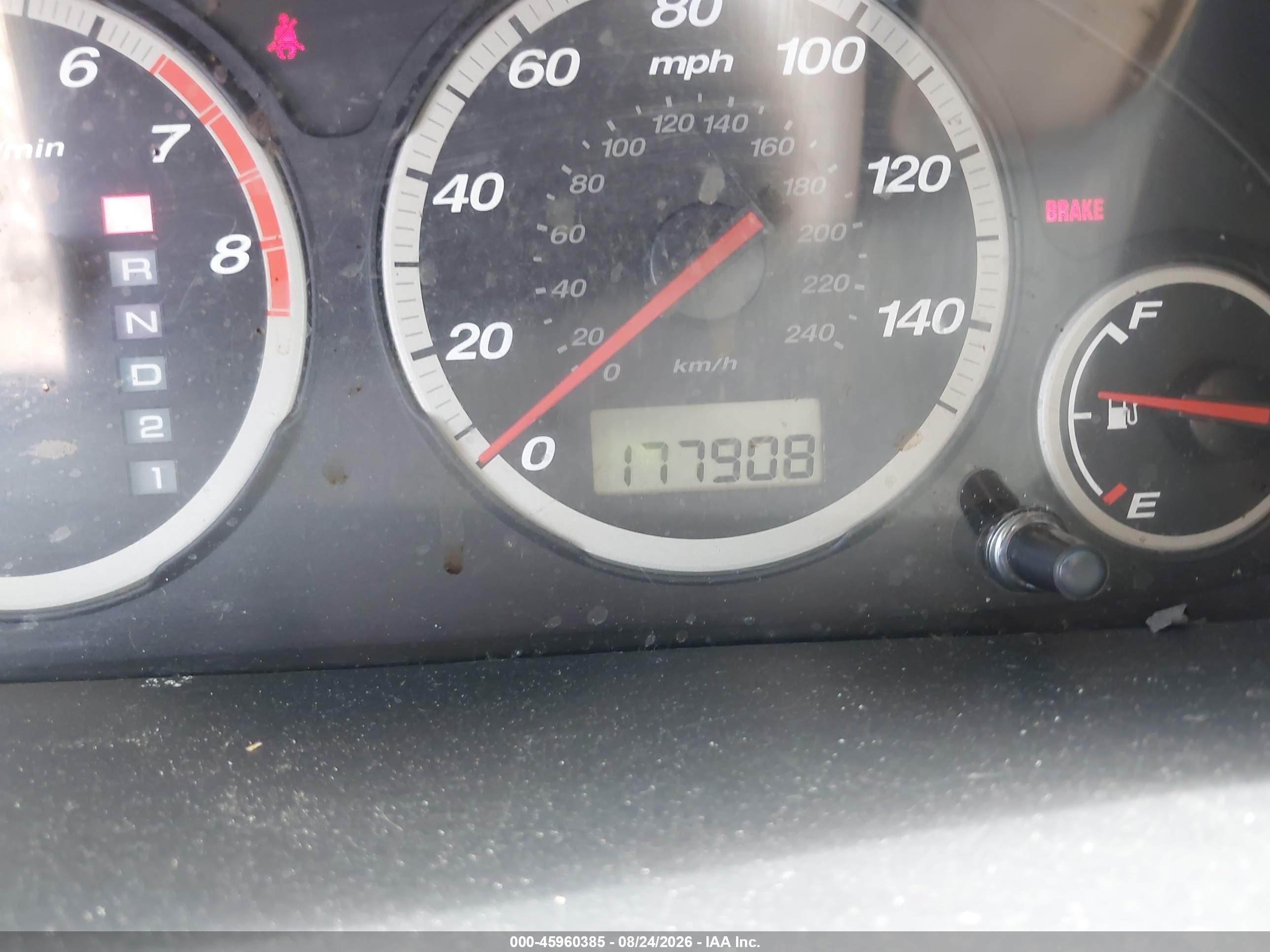2003 Honda Cr-v Ex Red vin: SHSRD78843U153302