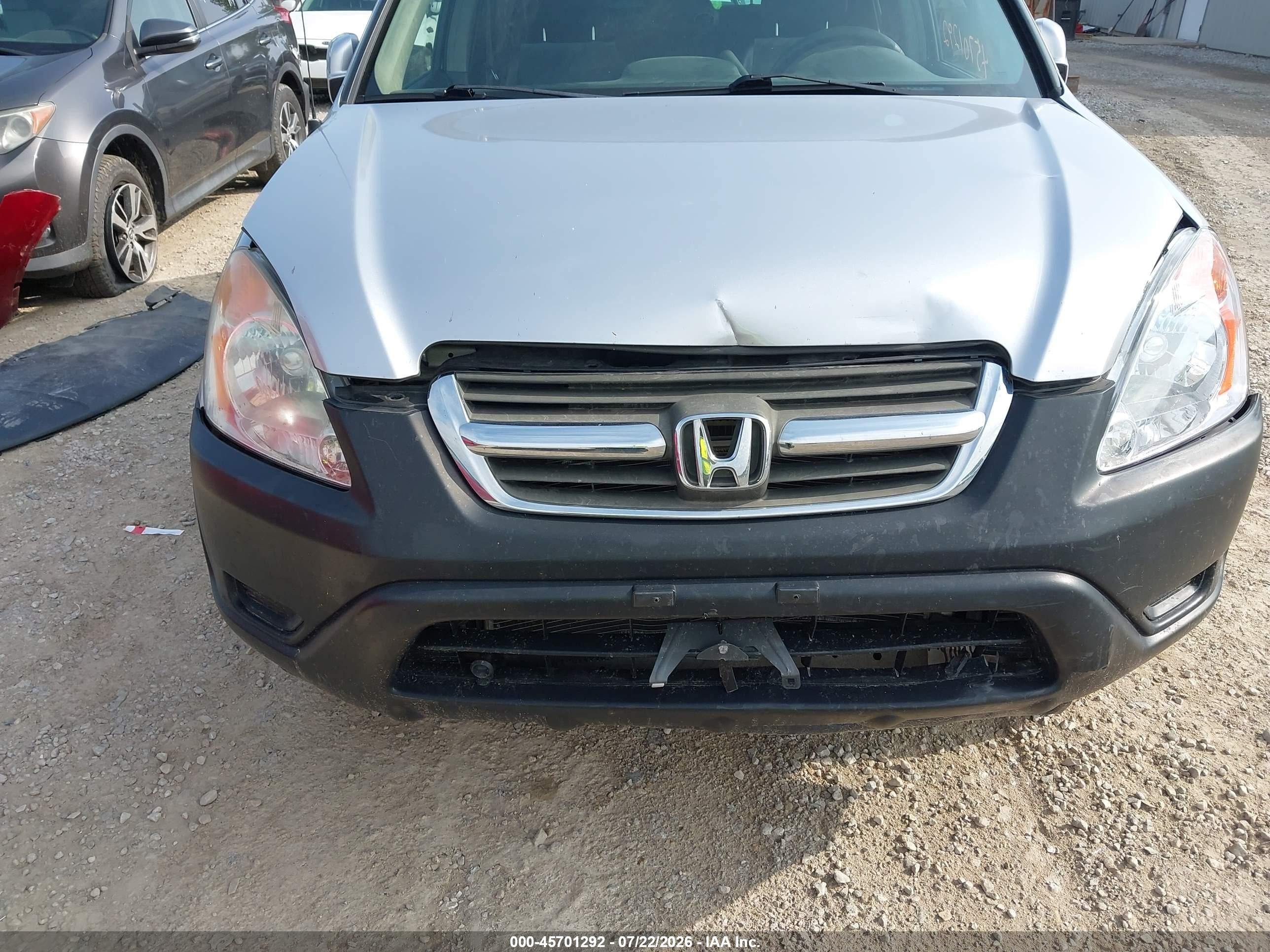 2004 Honda Cr-v Ex Silver vin: SHSRD78844U209028