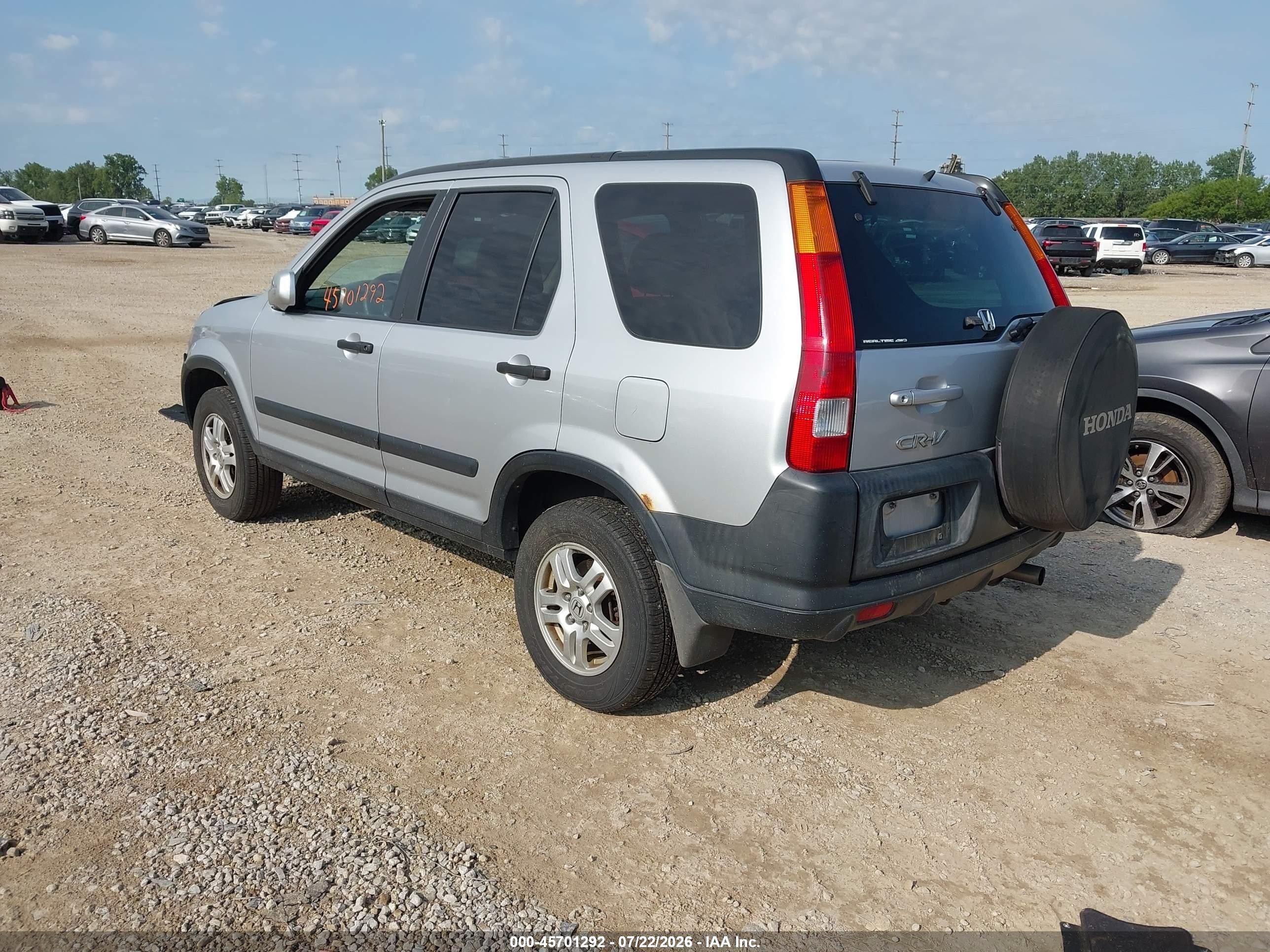 2004 Honda Cr-v Ex Silver vin: SHSRD78844U209028