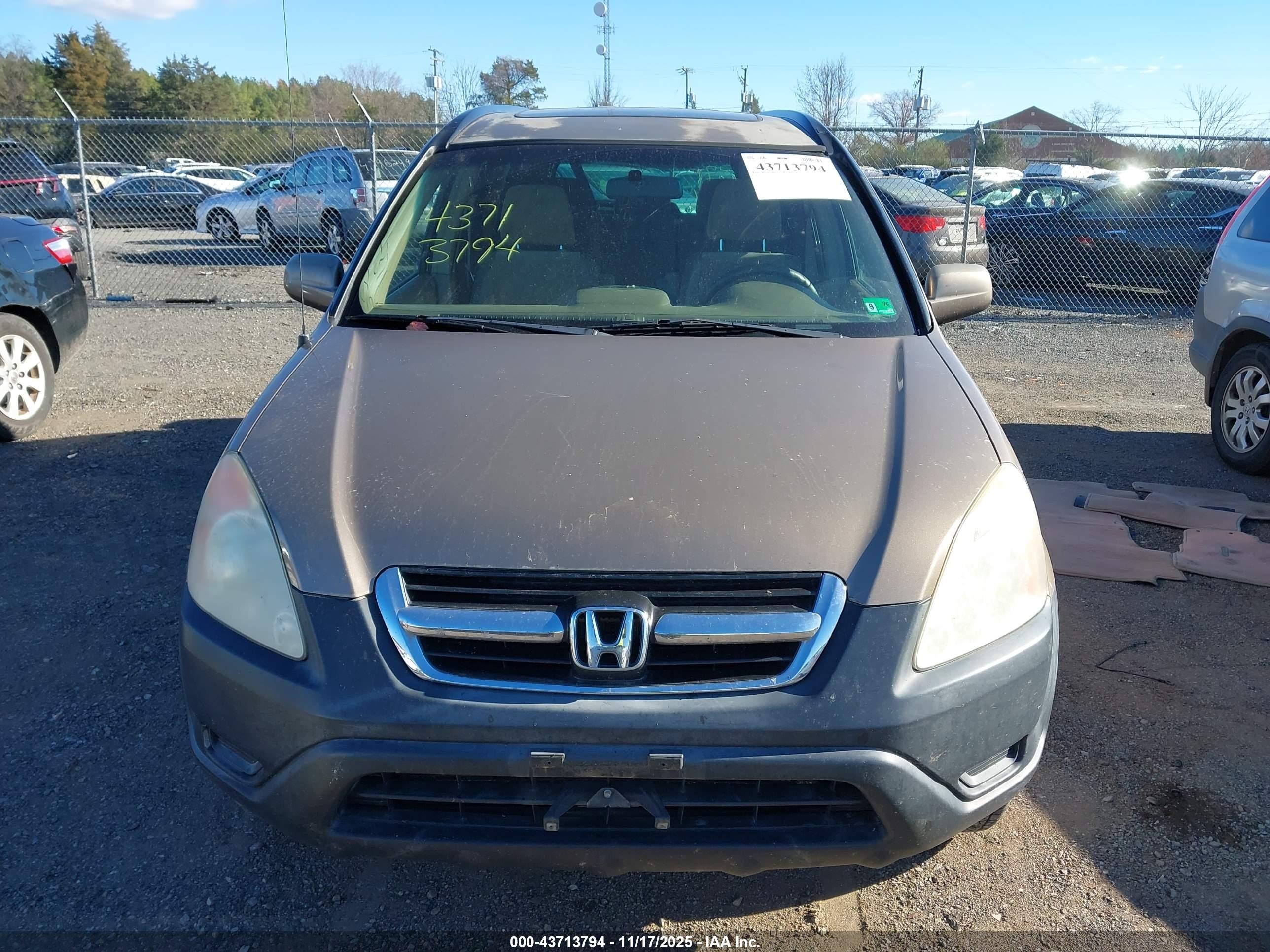 2004 Honda Cr-v Ex Gold vin: SHSRD78844U219445