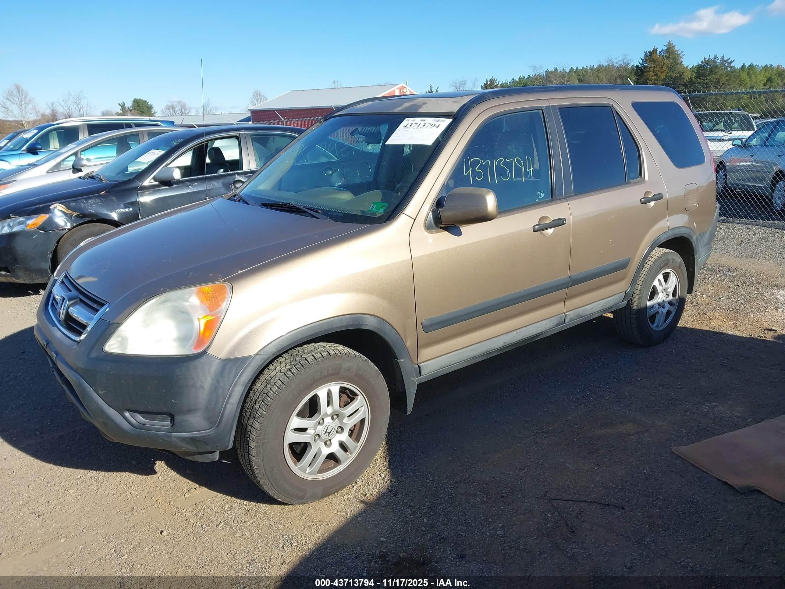2004 Honda Cr-v Ex Gold vin: SHSRD78844U219445