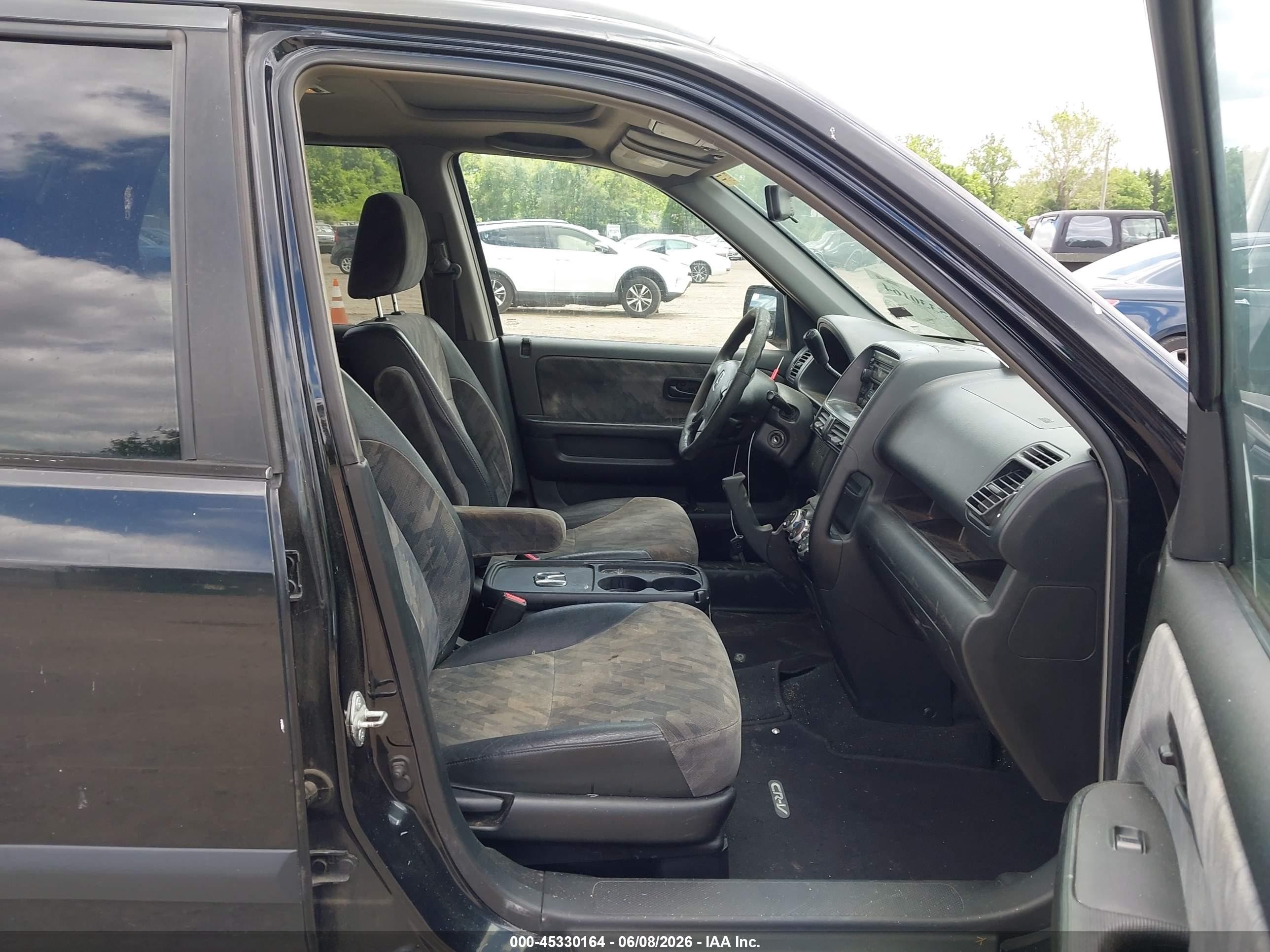 2004 Honda Cr-v Ex Black vin: SHSRD78844U222071