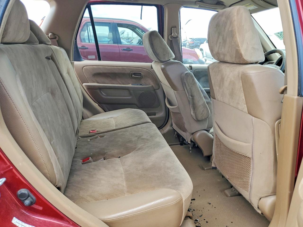 2004 Honda Cr-v Ex Red vin: SHSRD78844U249383