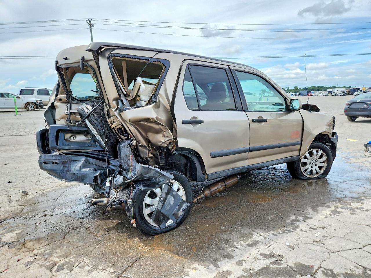 2005 Honda Cr-v Ex Кремовый vin: SHSRD78845U314976