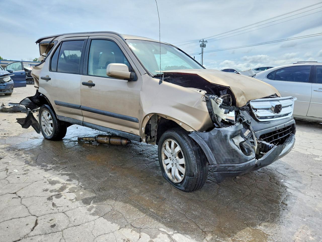 2005 Honda Cr-v Ex Кремовый vin: SHSRD78845U314976