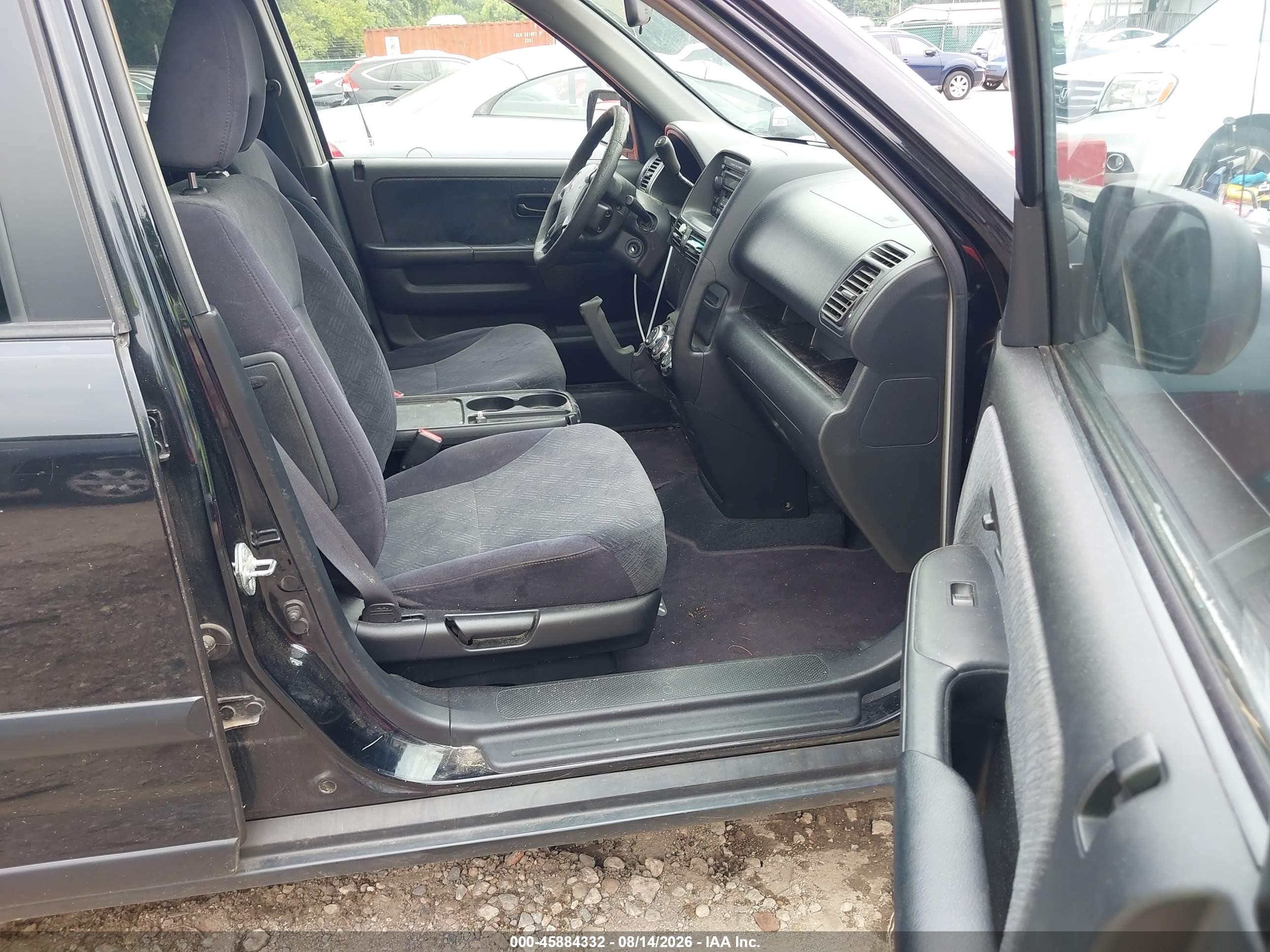 2005 Honda Cr-v Ex Black vin: SHSRD78845U328859