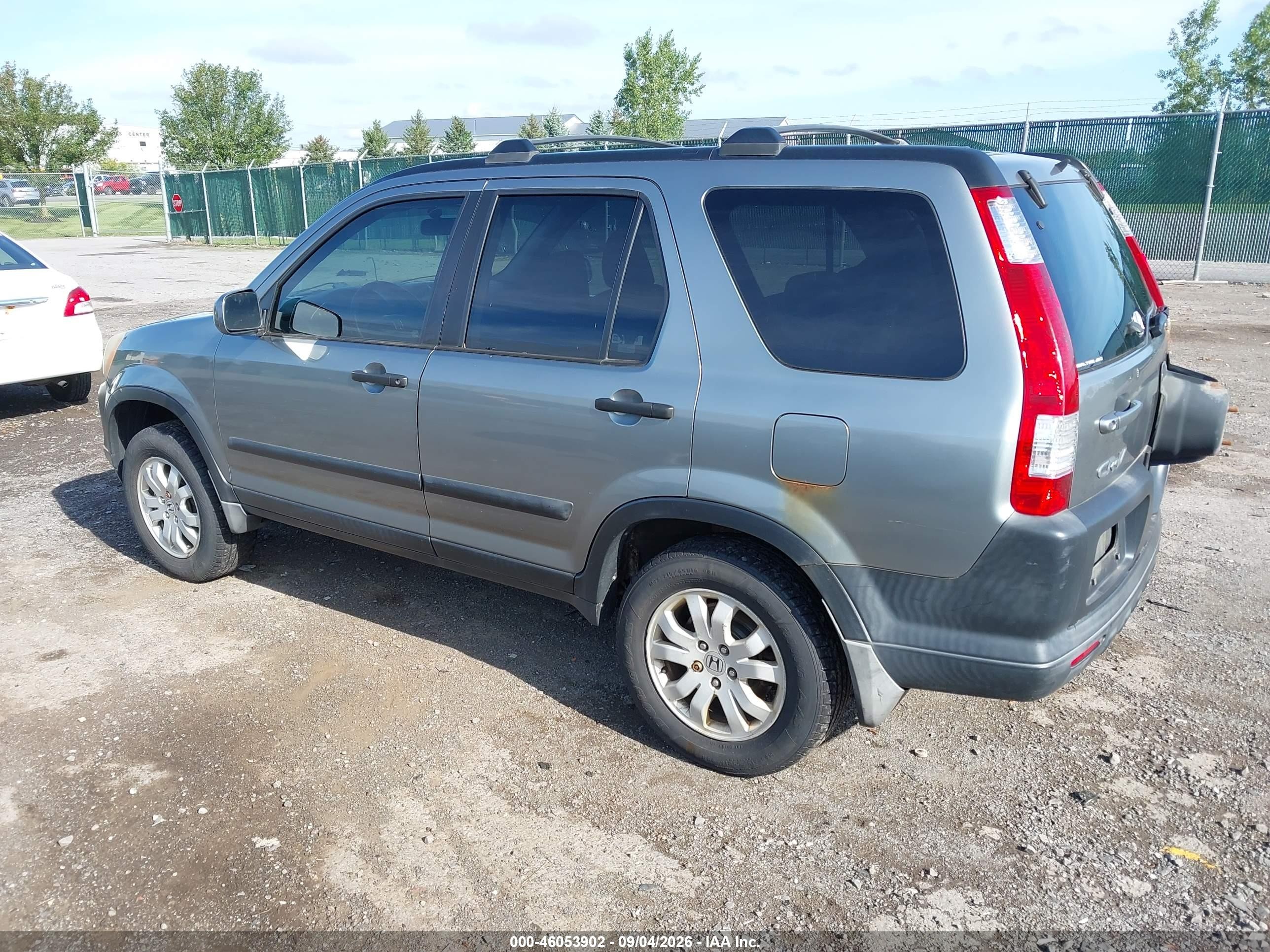 2005 Honda Cr-v Ex Gray vin: SHSRD78845U342664