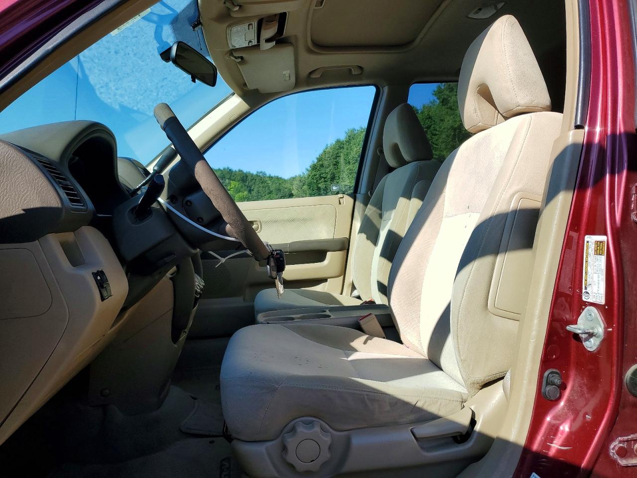 2005 Honda Cr-v Ex Red vin: SHSRD78845U347136